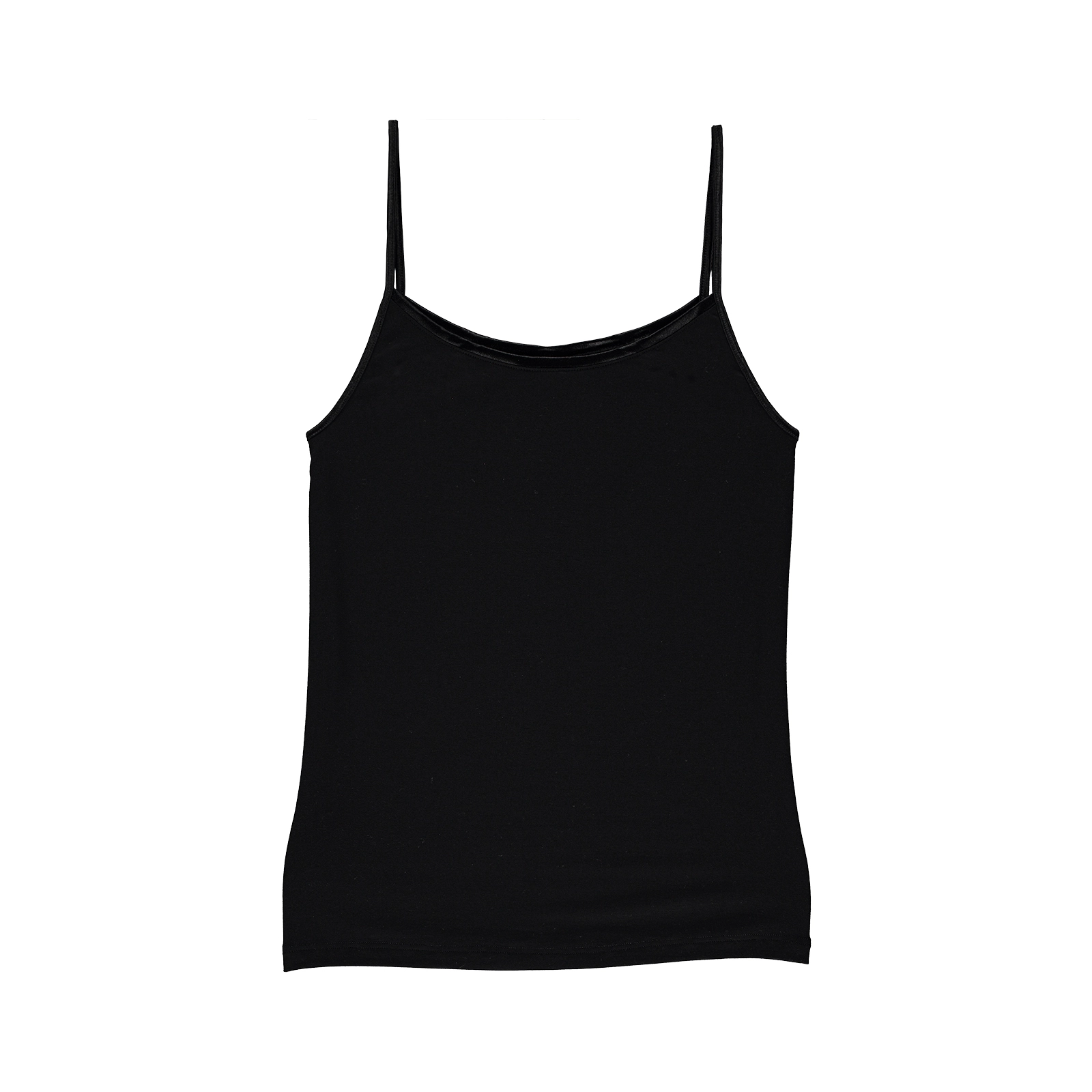 Premium Touch Top Spaghetti in schwarz