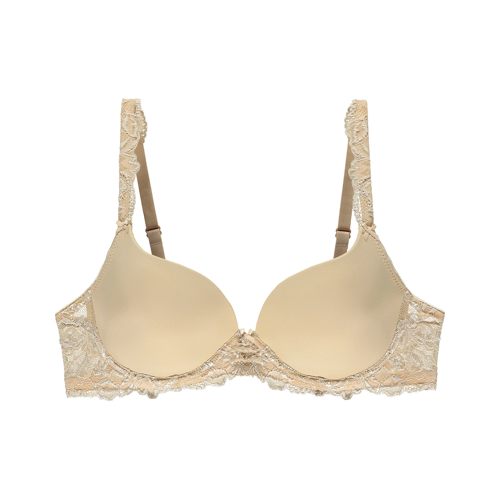 Luxury Desire BH mit Bügel, gefüttert in beige