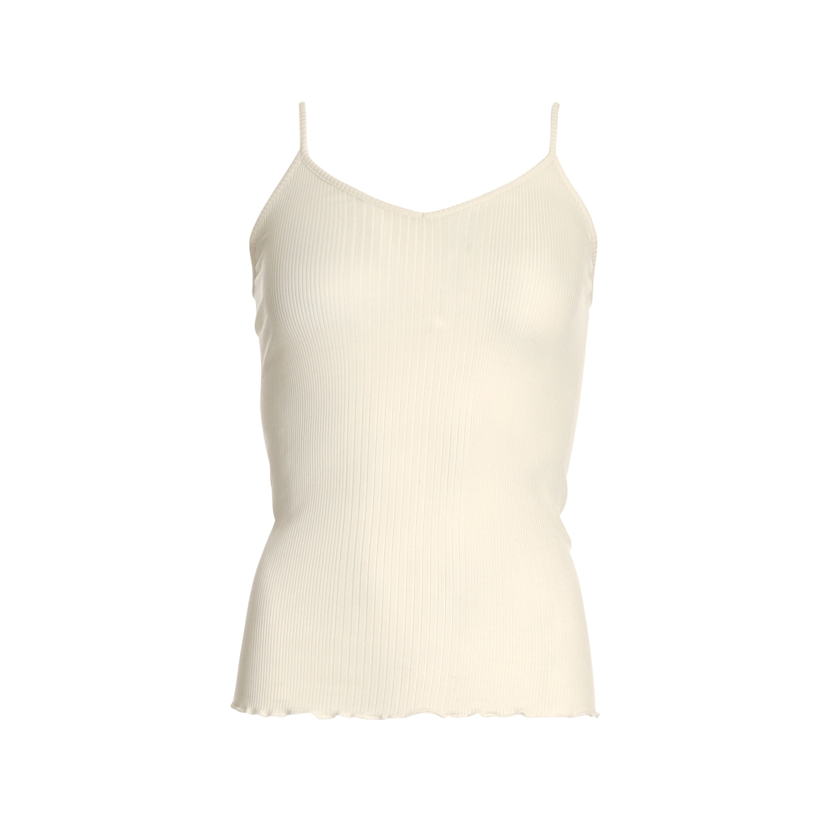 Silky Sensation Top Spaghetti in weiss