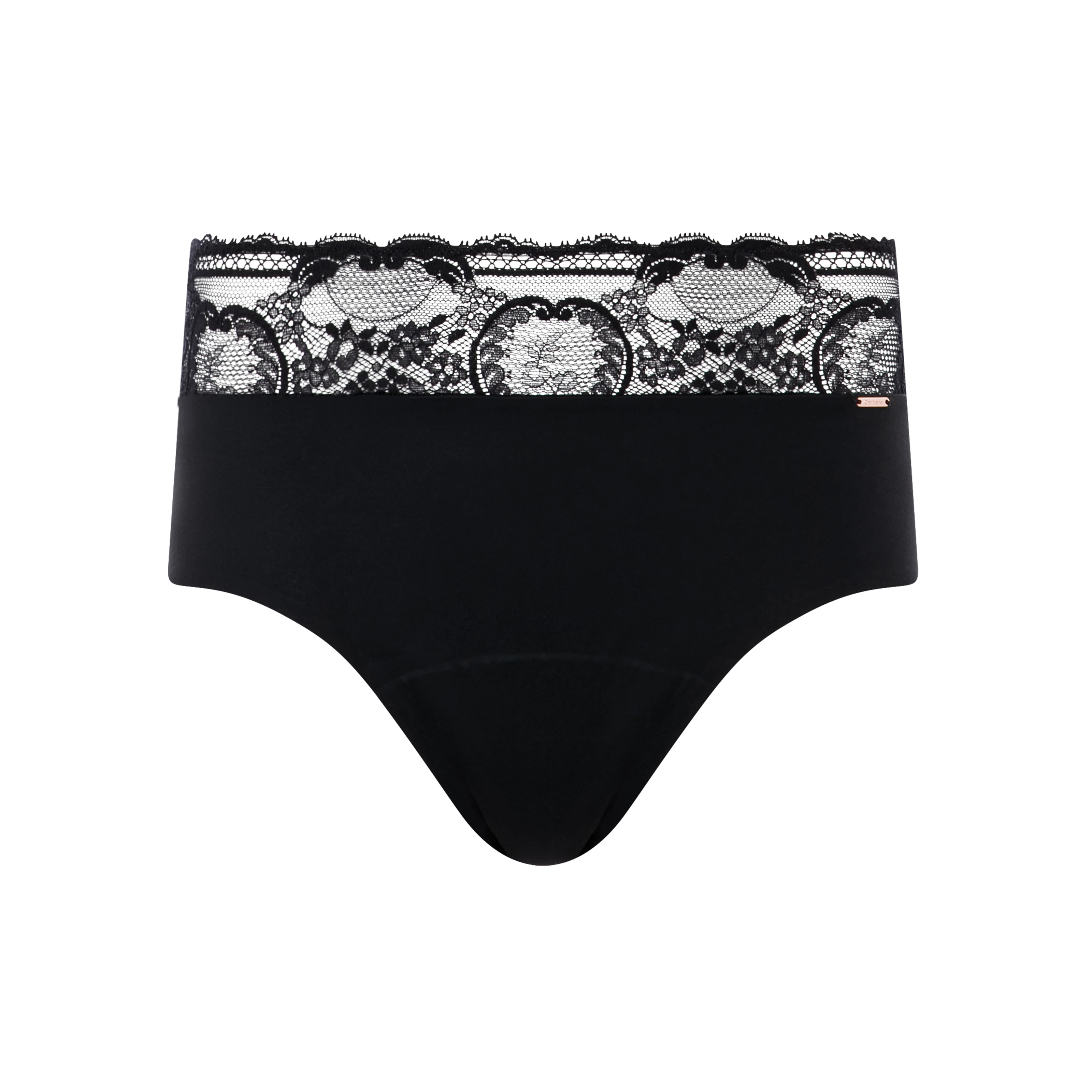 Period Panties Slip in schwarz