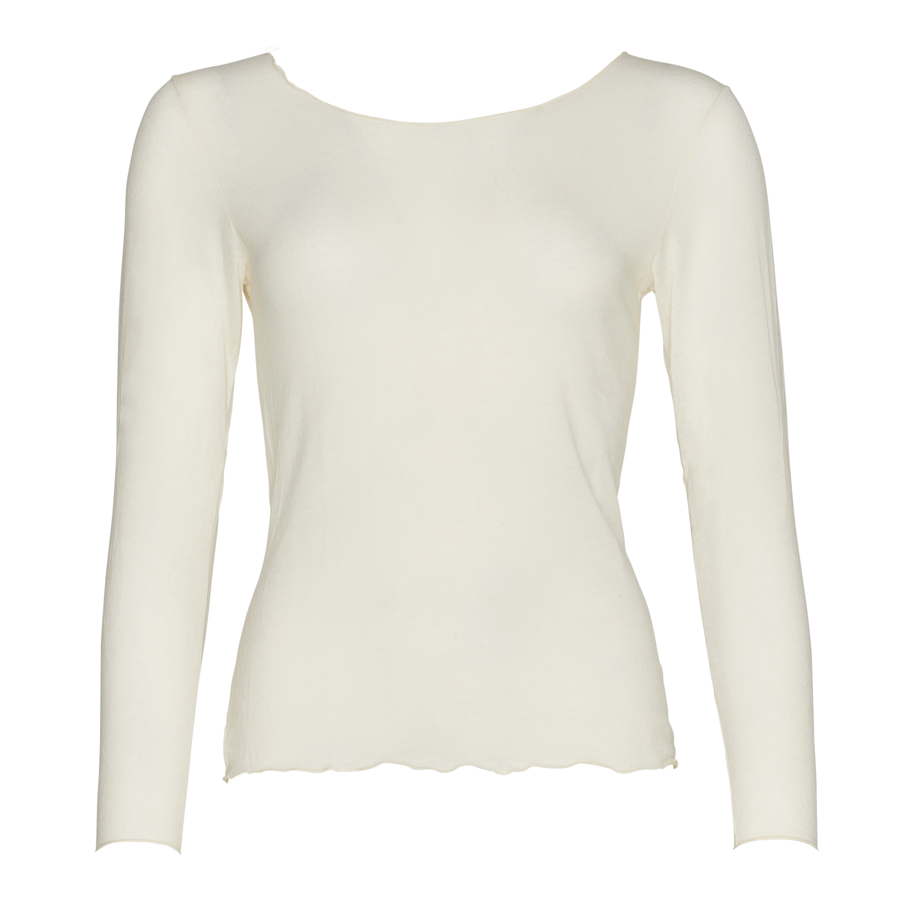 Cashmere Sensation Shirt Langarm in weiss