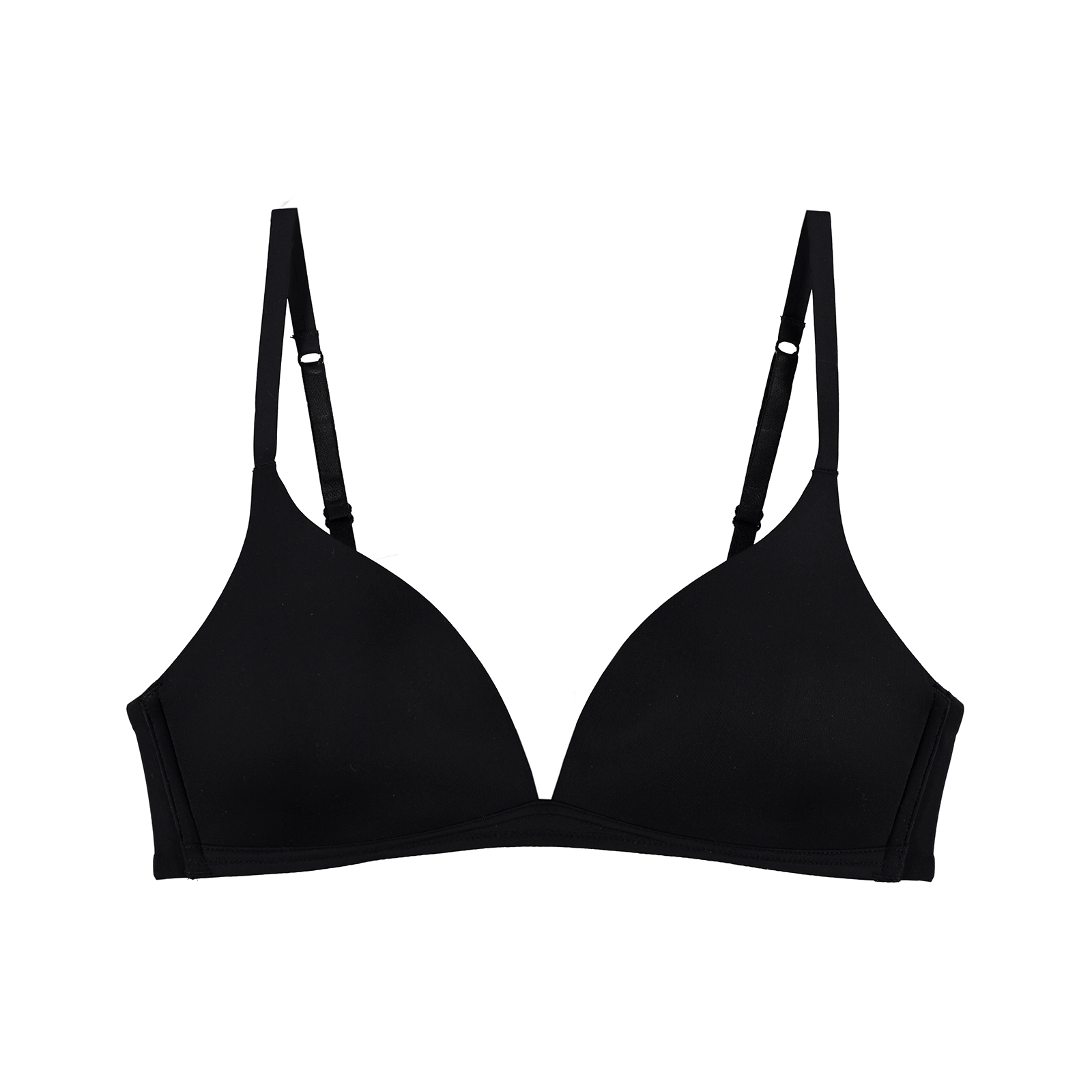 Sexy Comfort BH ohne Bügel, gefüttert in schwarz