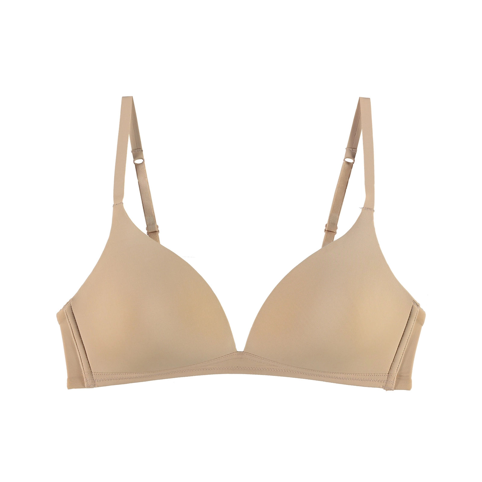Sexy Comfort BH ohne Bügel, gefüttert in beige