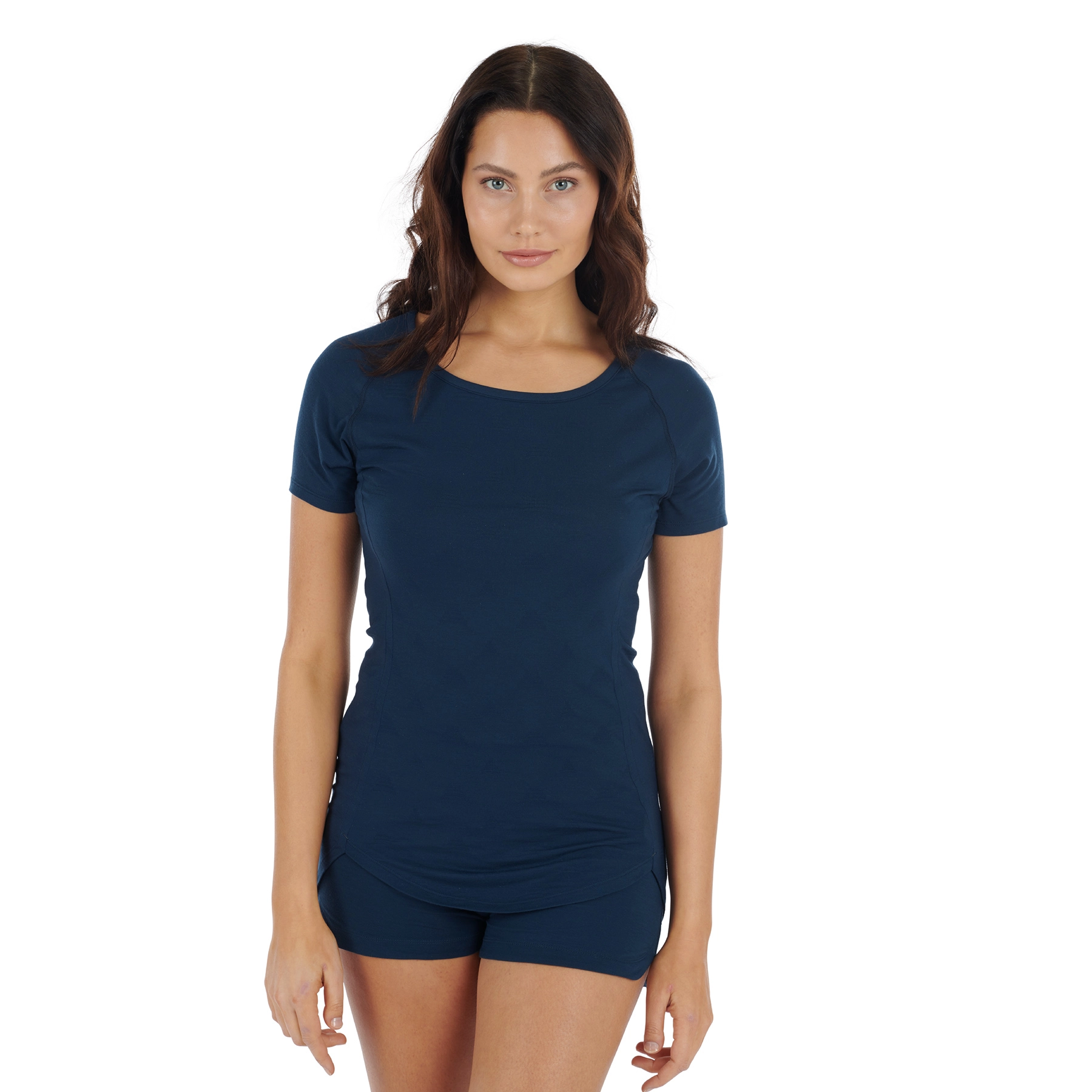 Balance Pyjama Oberteil, kurz in blau