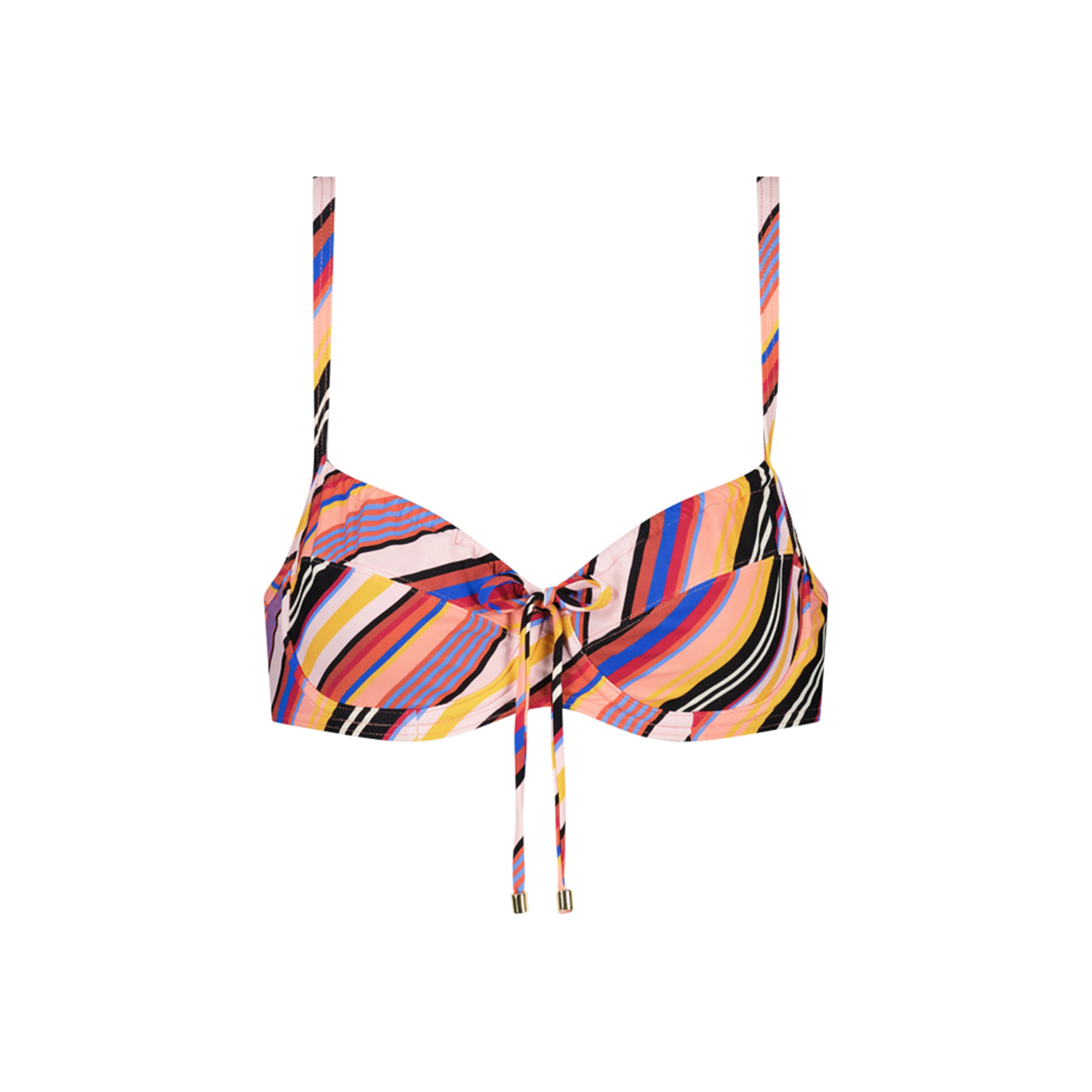 Juicy Stripe Bikini Top mit Bügel ungefüttert in bunt