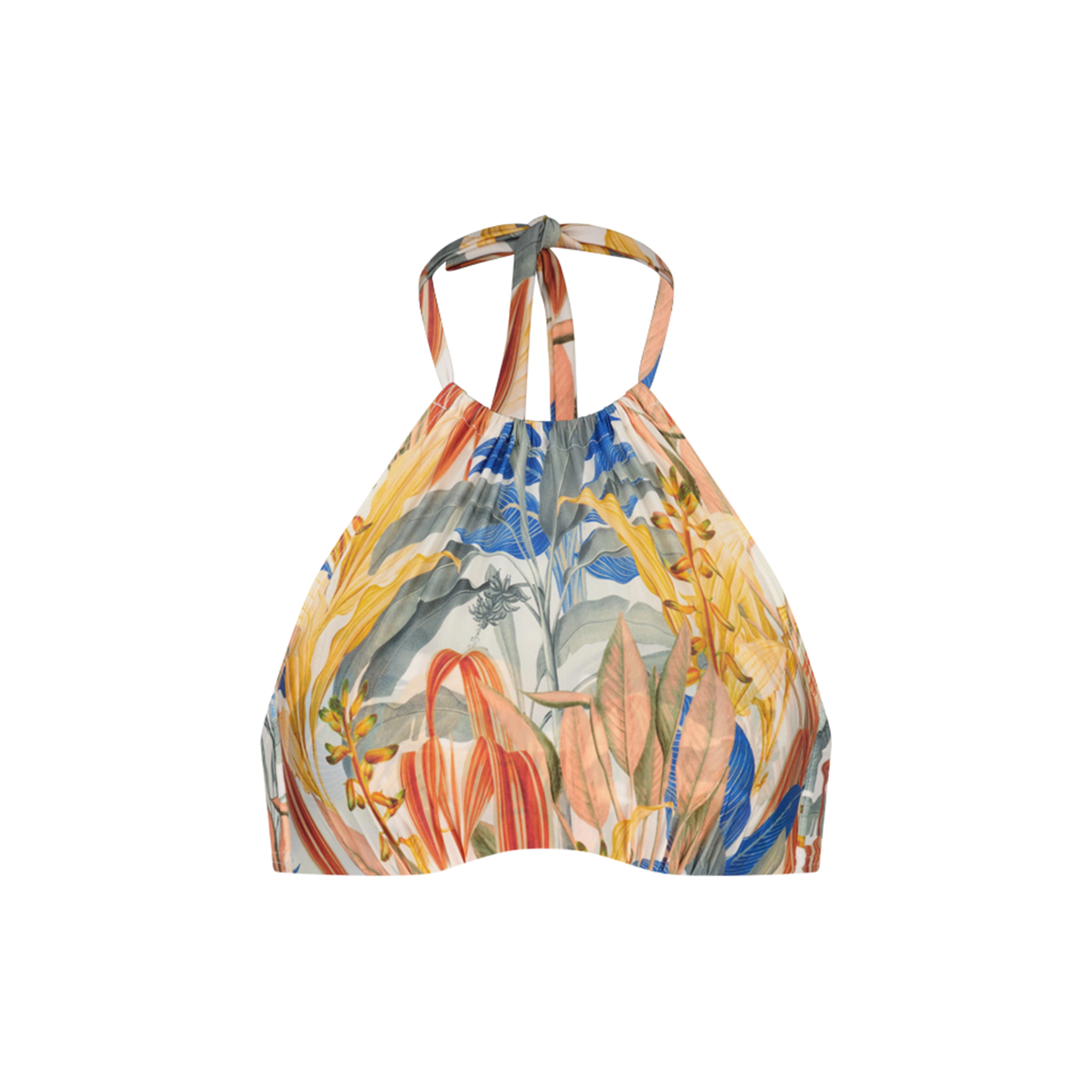 Tropical Catch Bikini Top mit Bügel ungefüttert in weiss