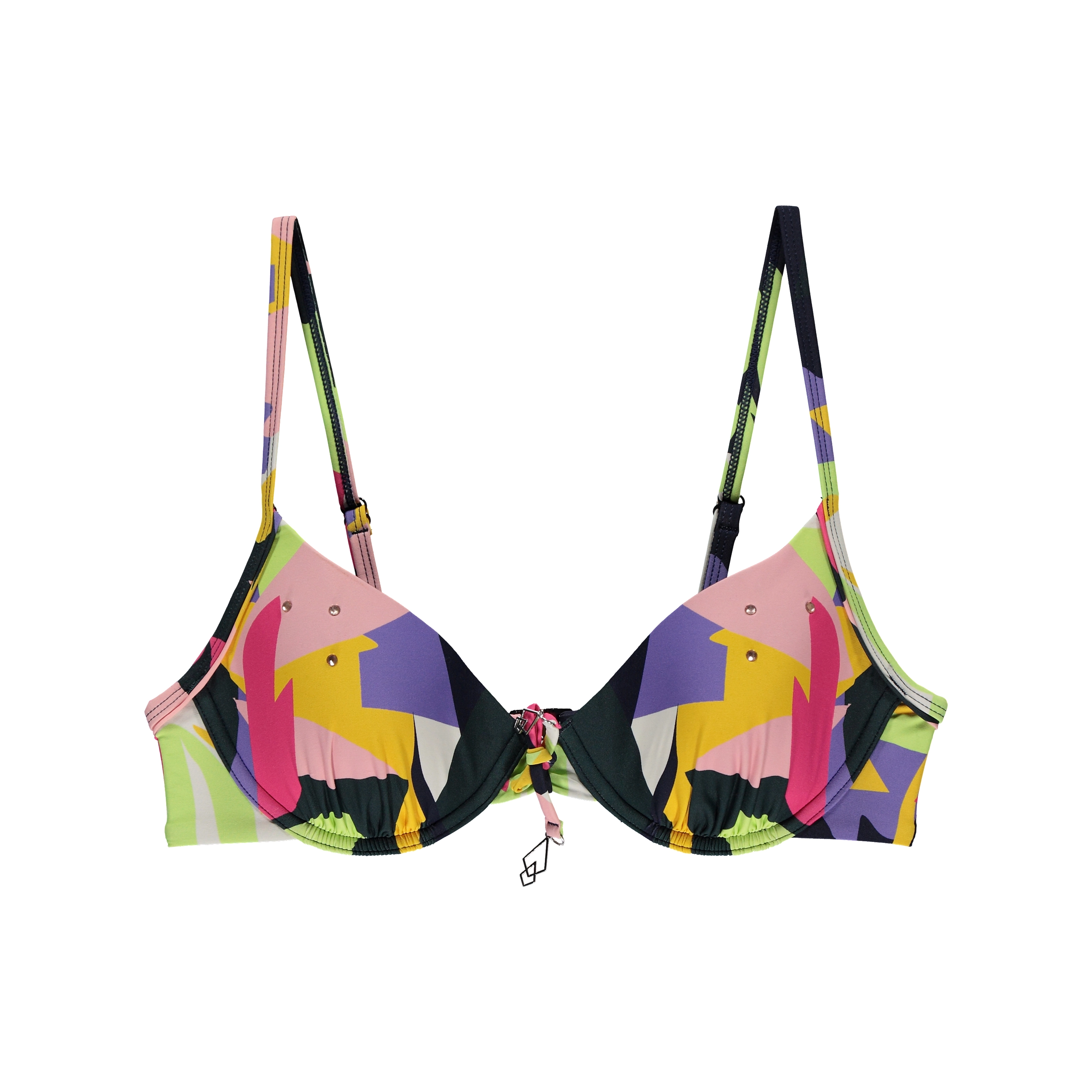 Oceania Bikini Top mit Bügel gefüttert in bunt