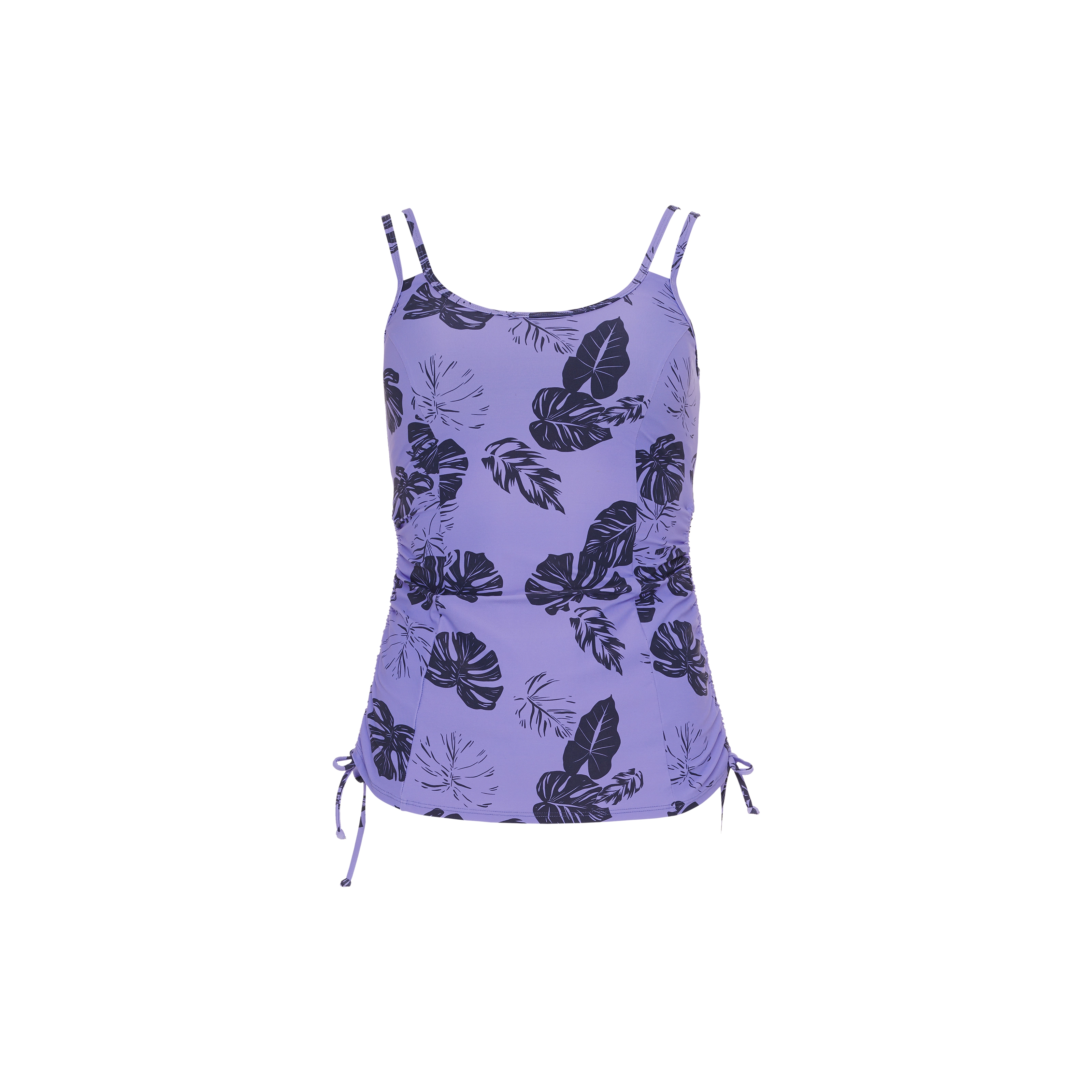 Orane Tankini Top ohne Bügel gefüttert in blau