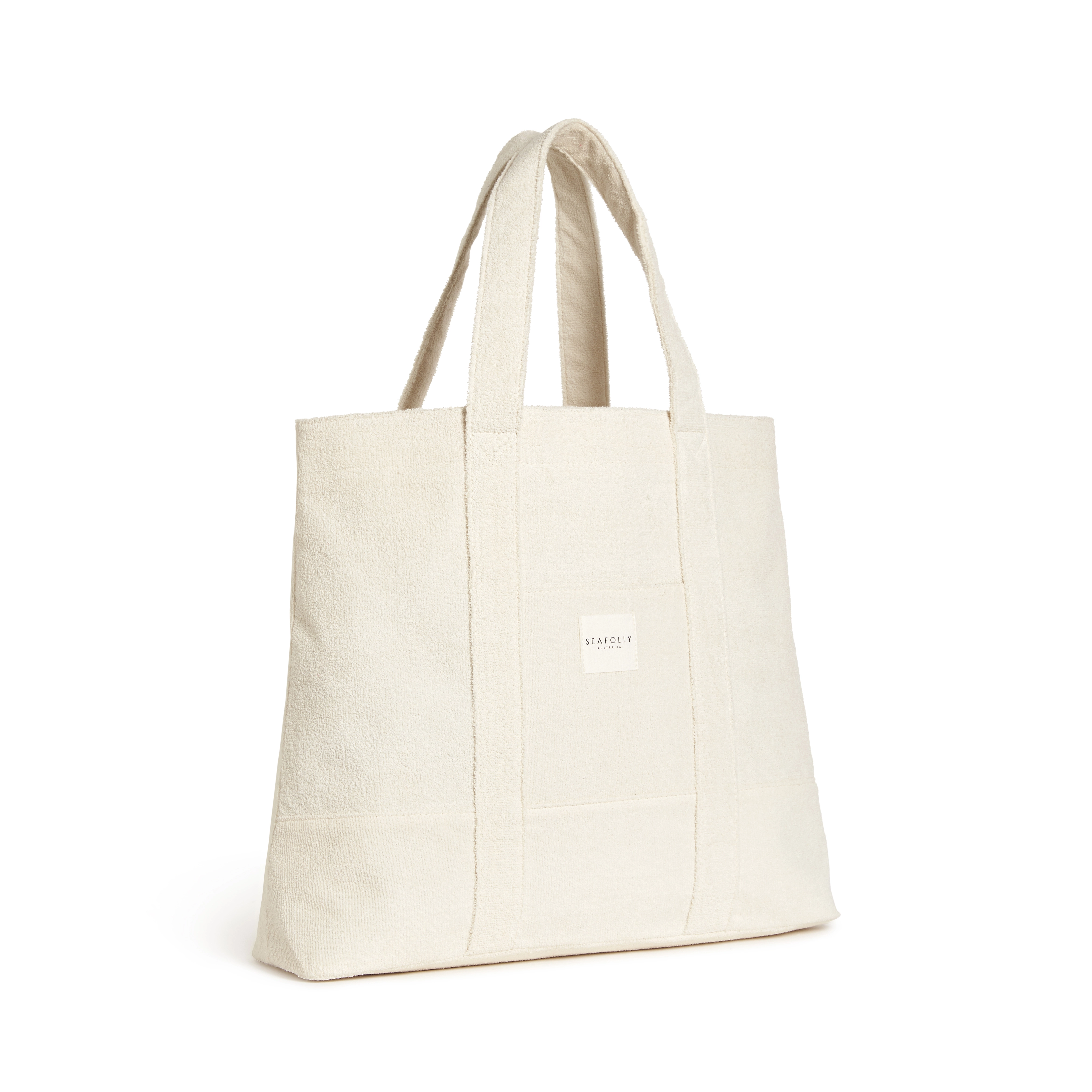 Terry Beach Tote Bag in weiss