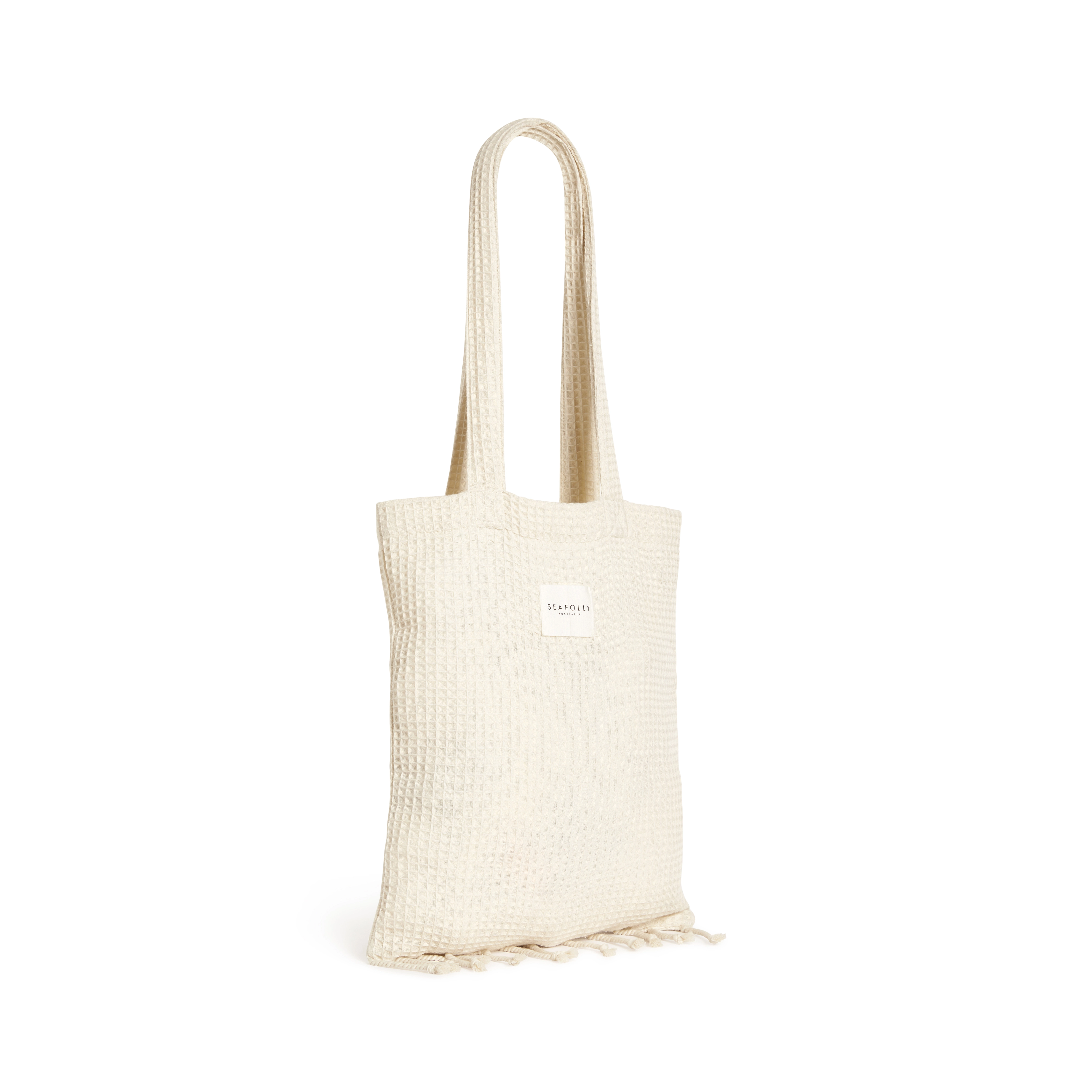 Waffle Towel Set Bag in weiss