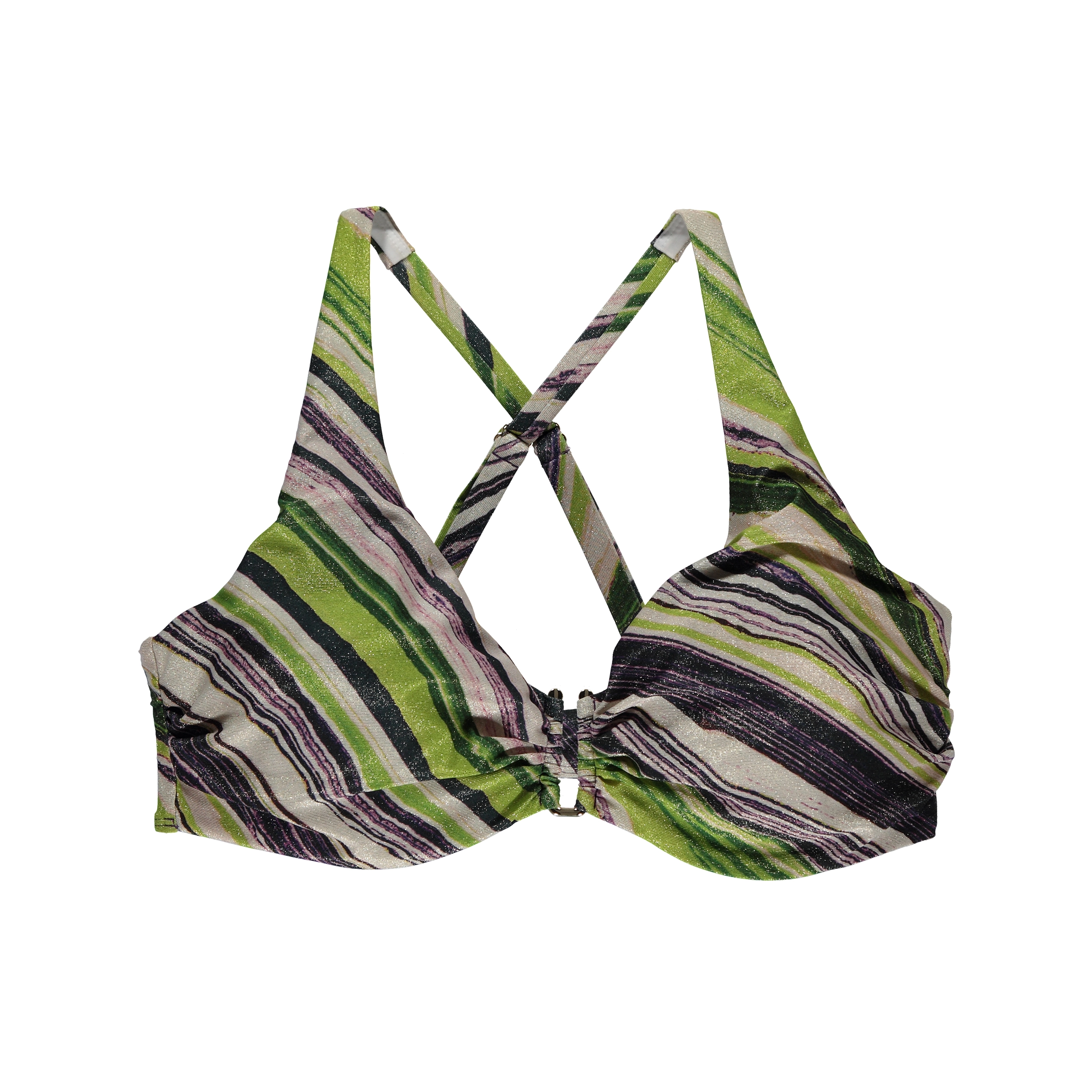 Oksana Bikini Top mit Bügel ungefüttert in grün