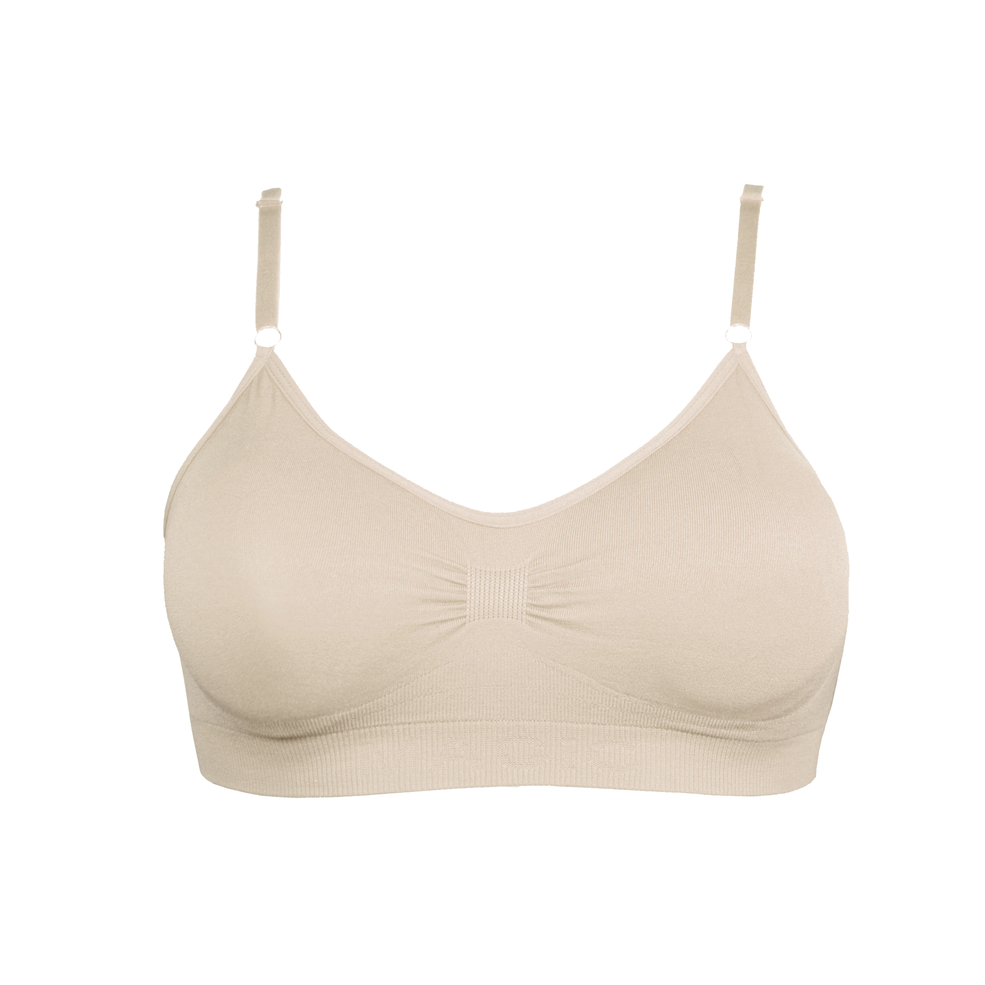 Comfort Bra Bamboo BH ohne Bügel, gefüttert in weiss