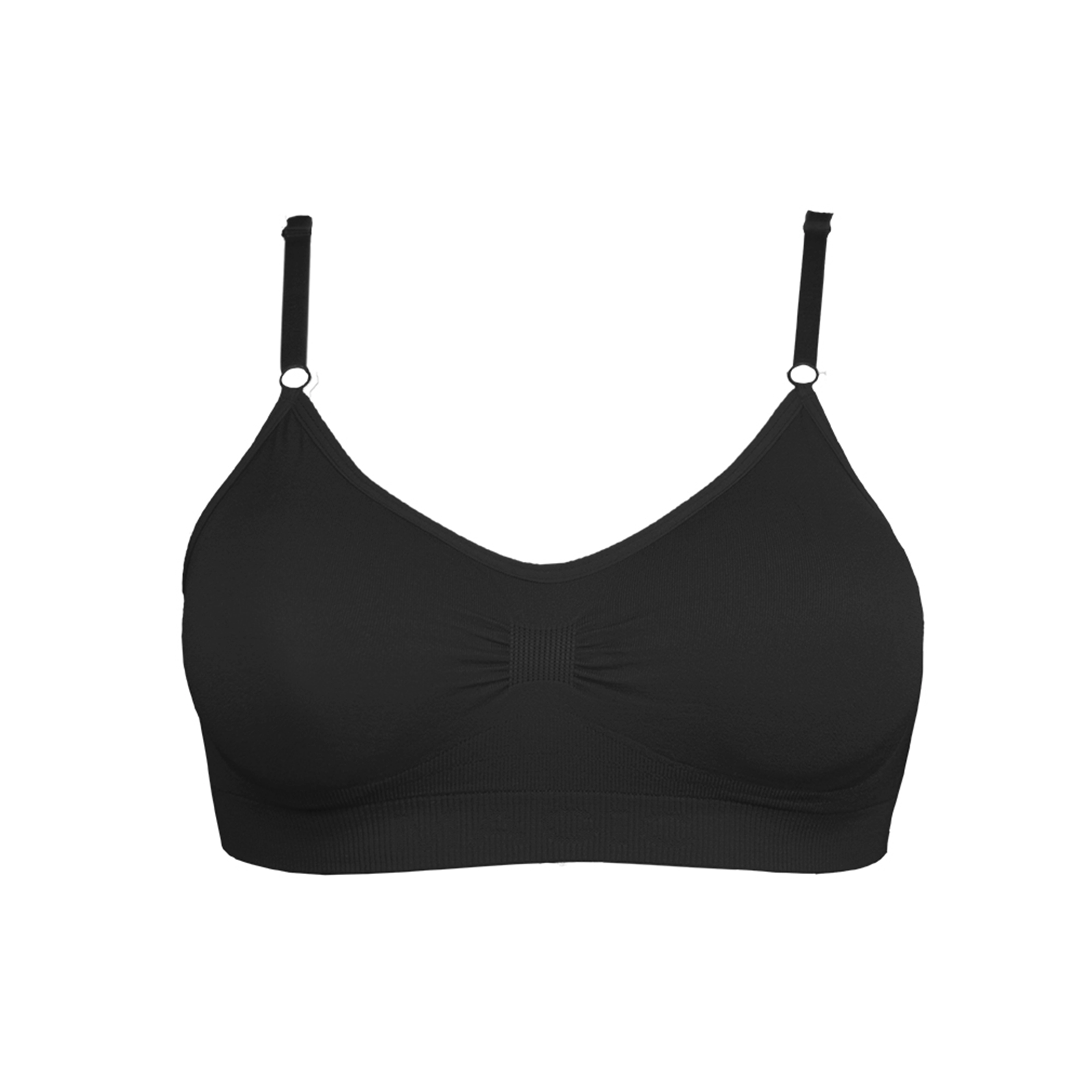 Comfort Bra Bamboo BH ohne Bügel, gefüttert in schwarz