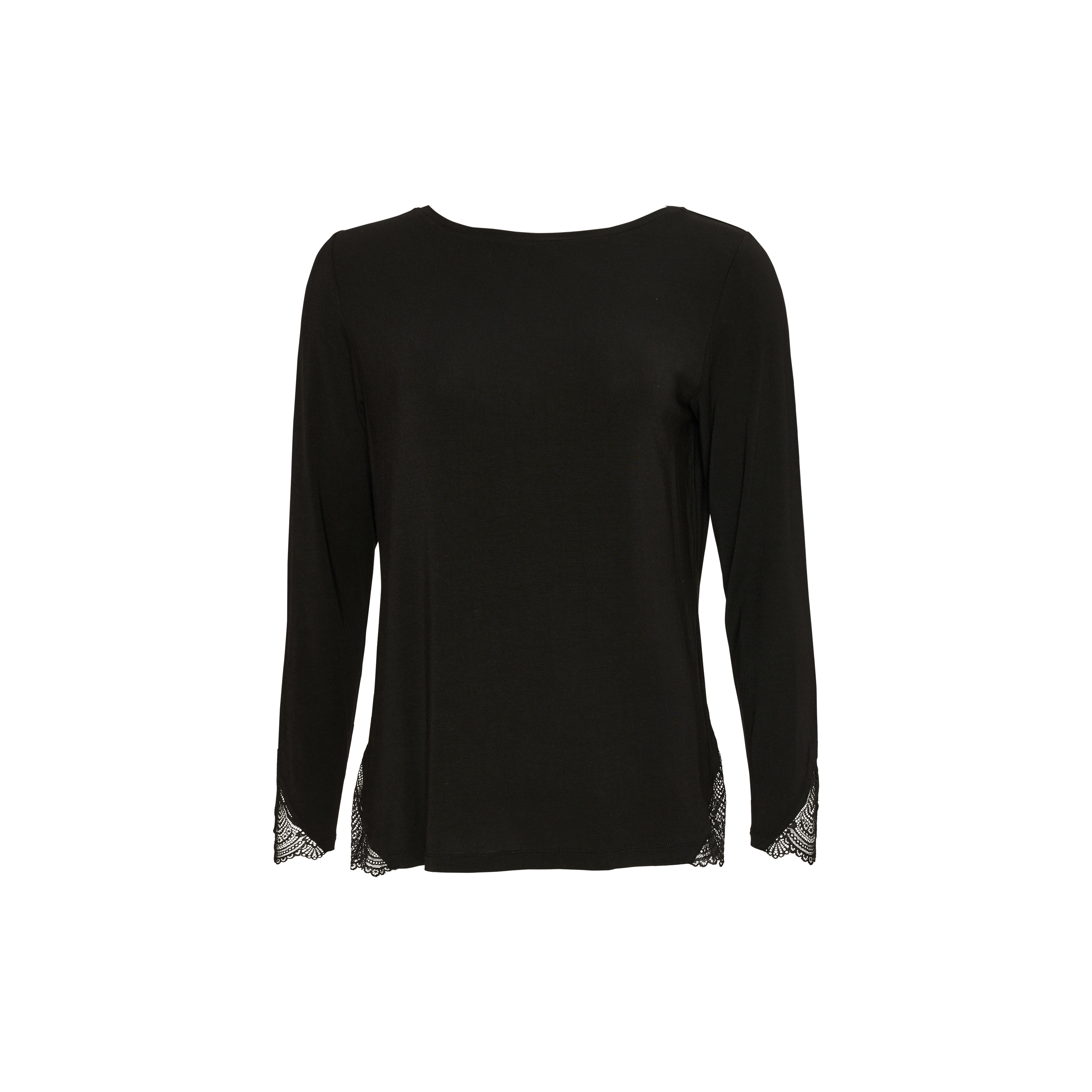 Lacey Dreams Pyjama Oberteil in schwarz