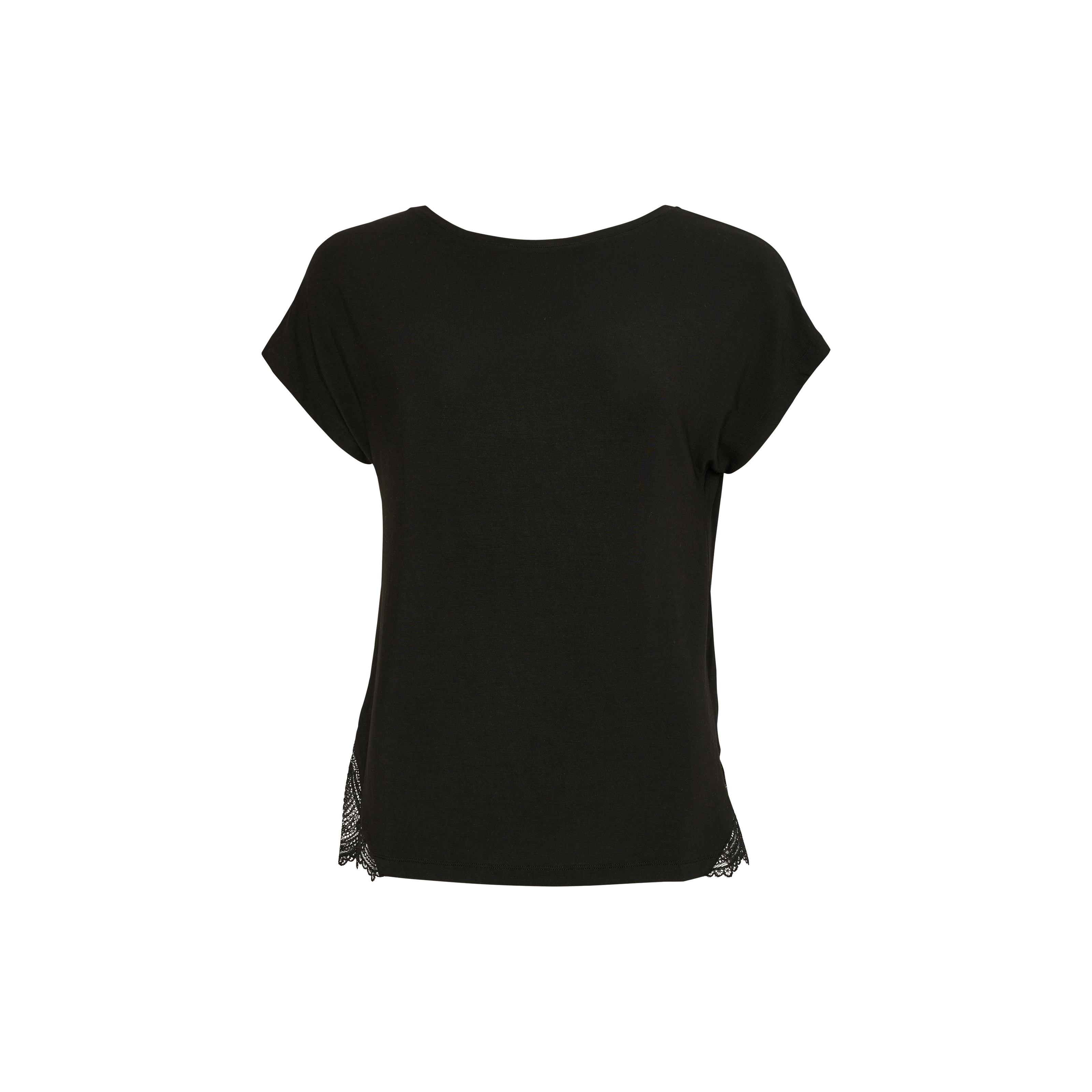 Lacey Dreams Pyjama Oberteil, kurz in schwarz