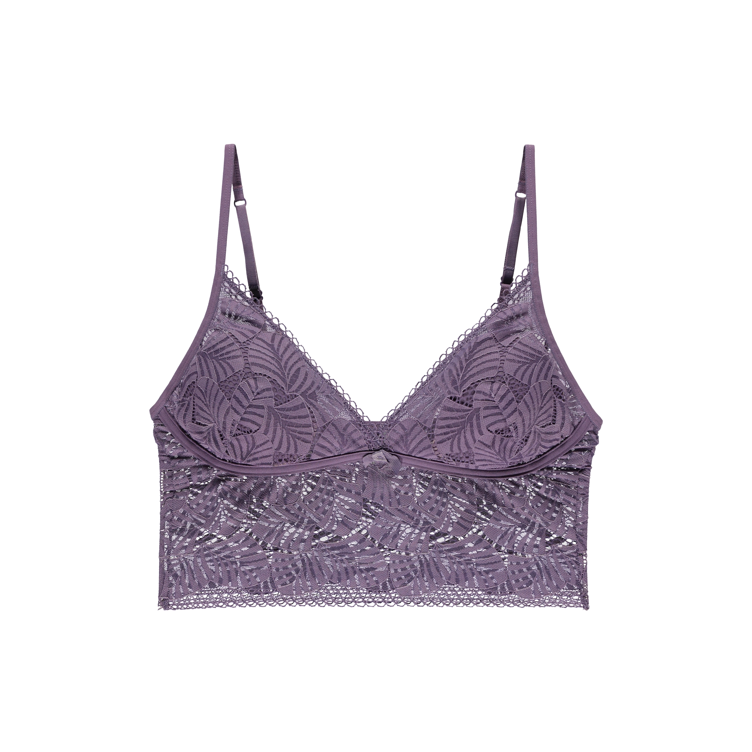 Rae BH ohne Bügel, gefüttert in violett