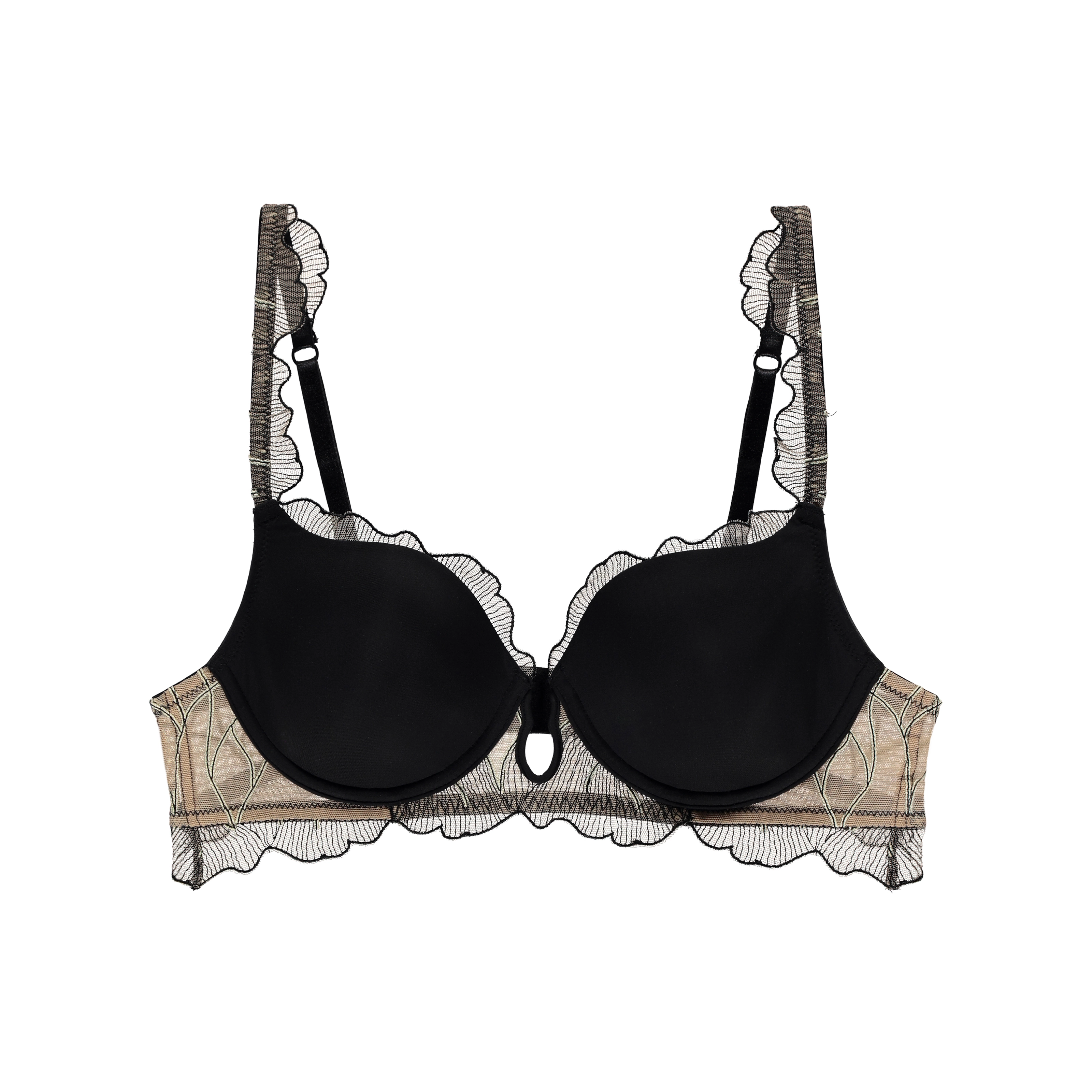 Raiana BH mit Bügel, gefüttert in schwarz