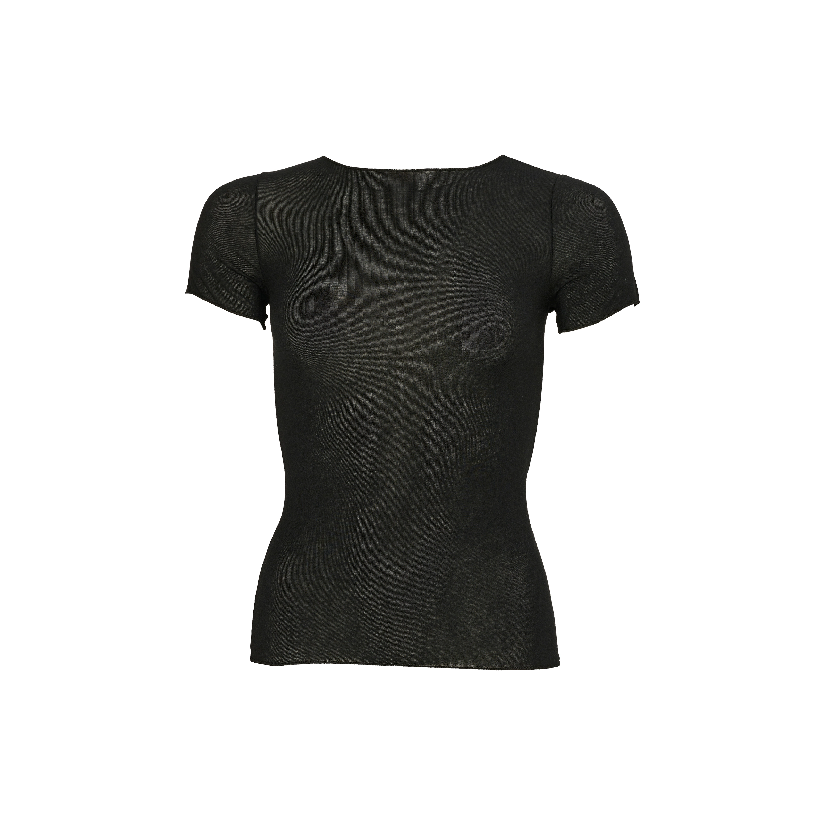 Cashmere Sensation Shirt Kurzarm in schwarz