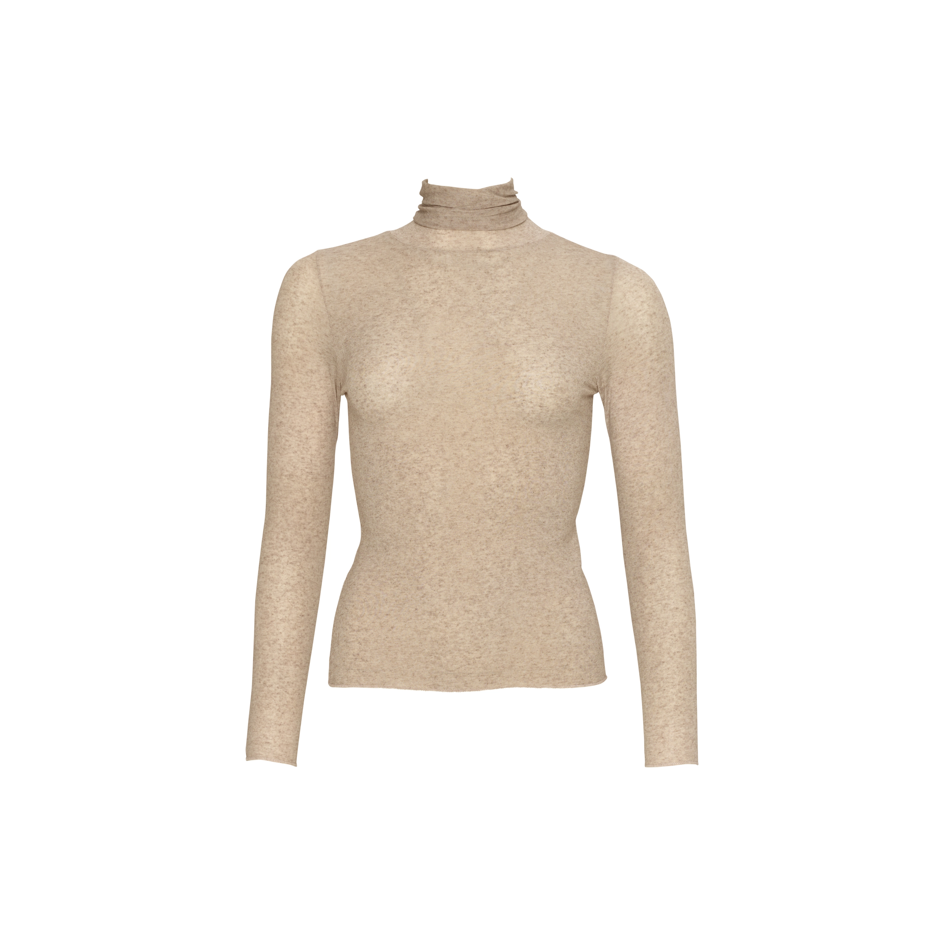 Cashmere Sensation Shirt Langarm in beige