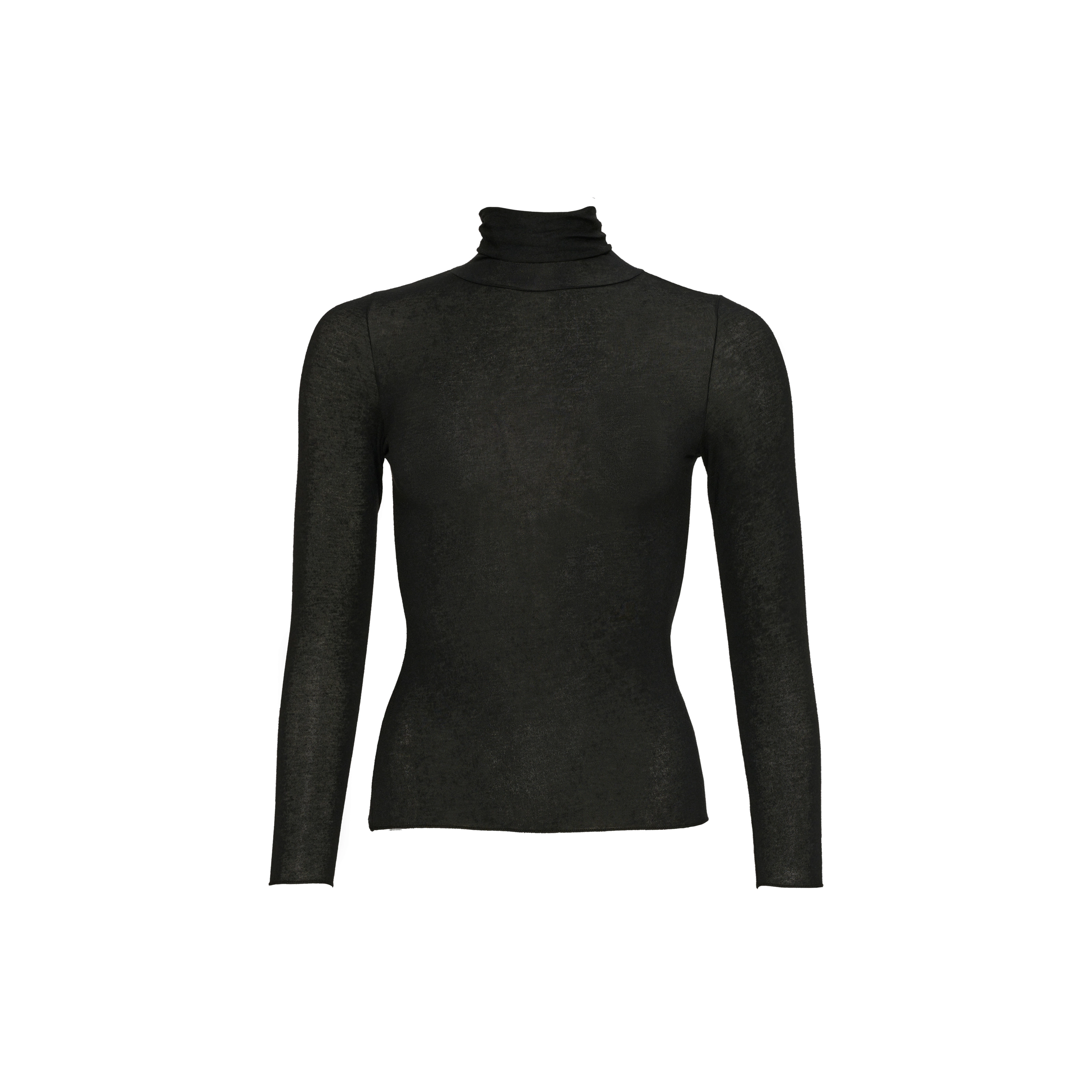 Cashmere Sensation Shirt Langarm in schwarz