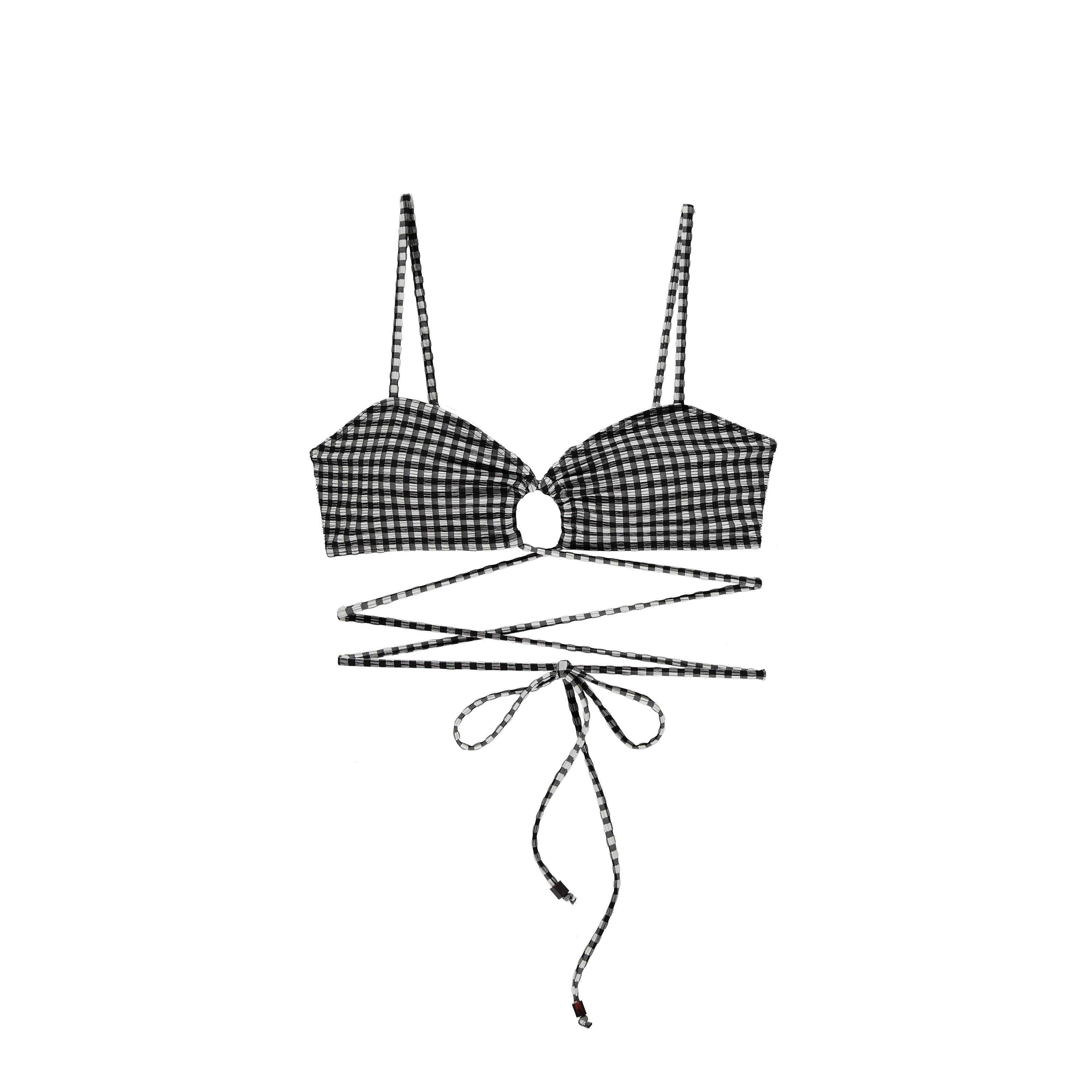 Limoncello Bikini Top ohne Bügel ungefüttert in schwarz