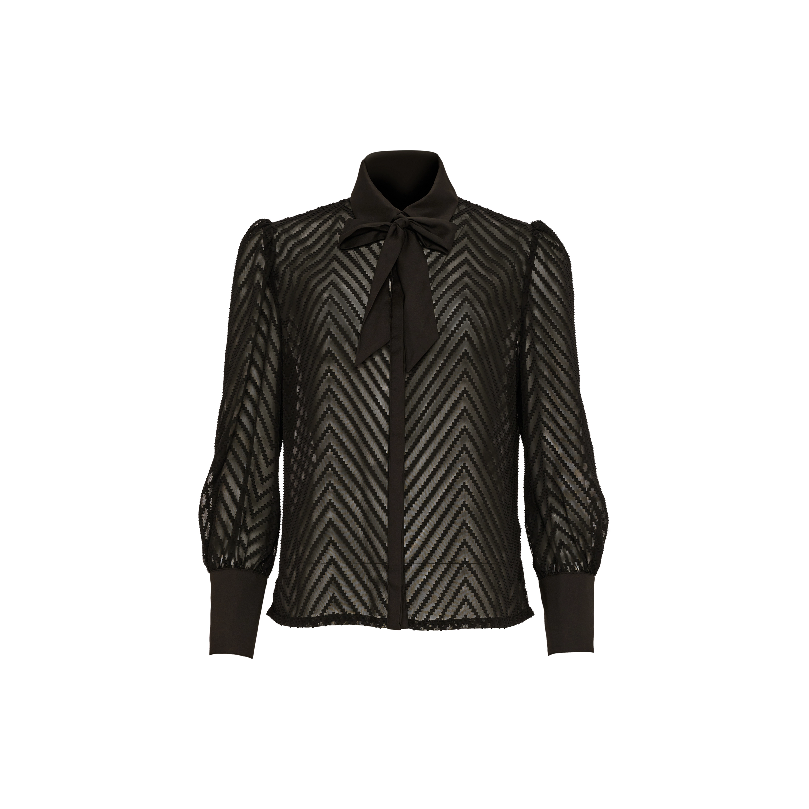 Soukaina Shirt Langarm in schwarz
