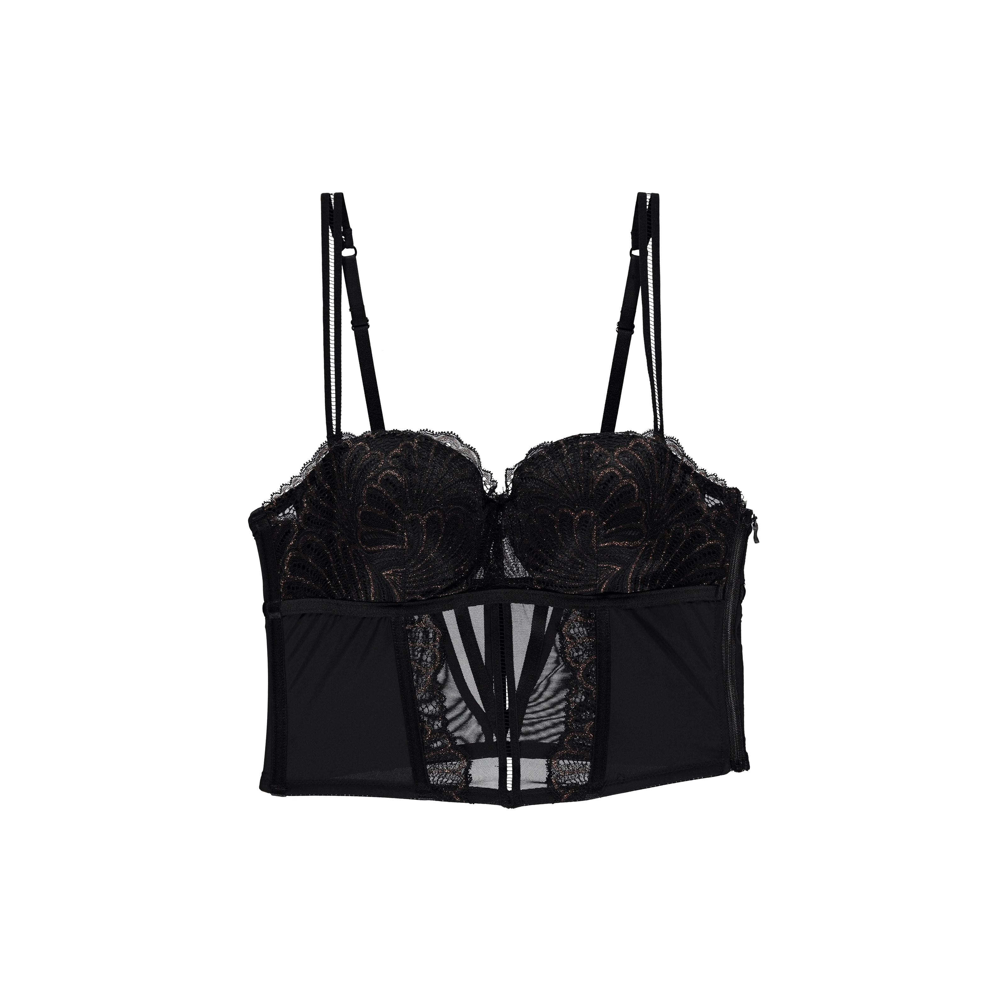 Shayla Corsage mit Bügel gefüttert in schwarz