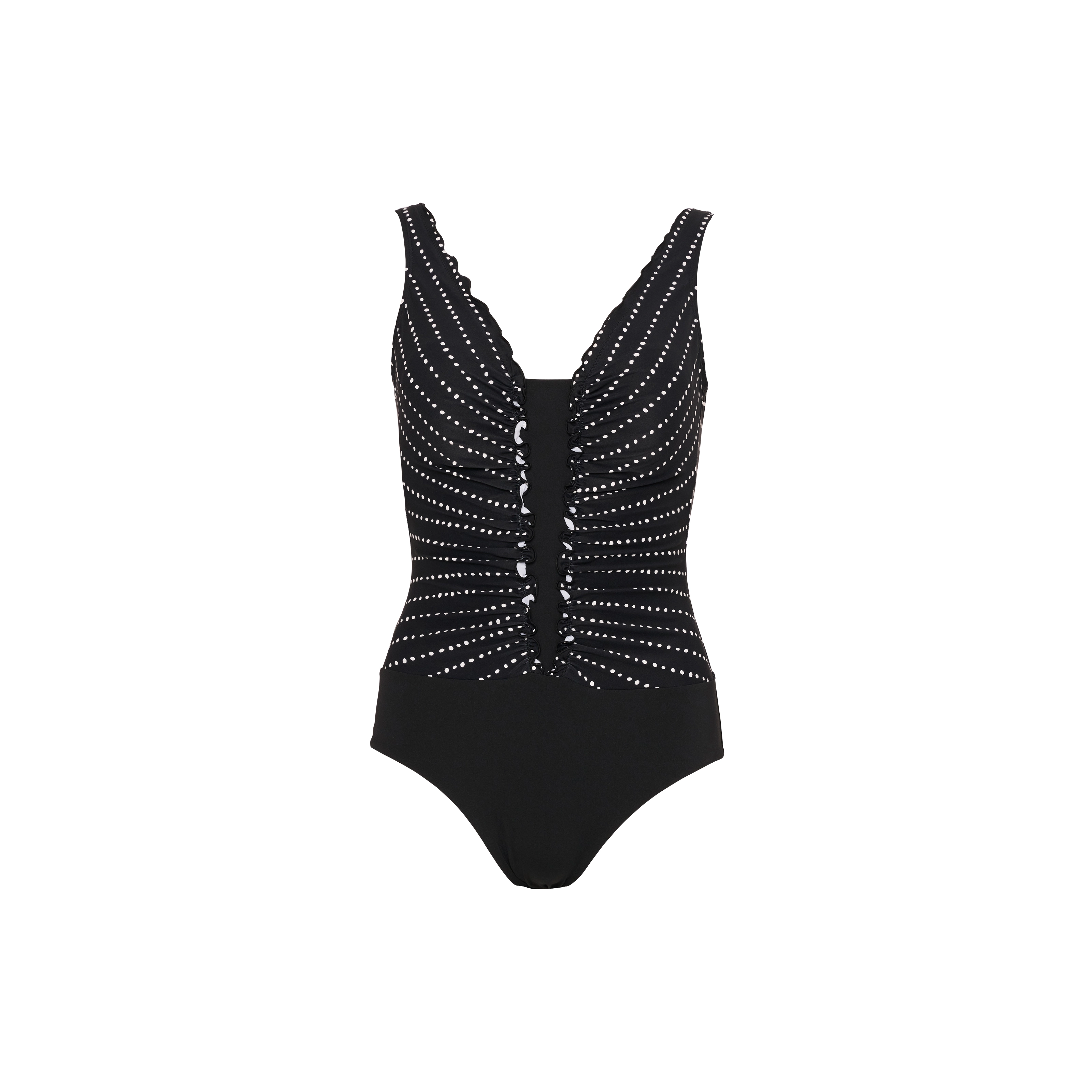Swimsuit Dots Badeanzug ohne Bügel ungefüttert in schwarz