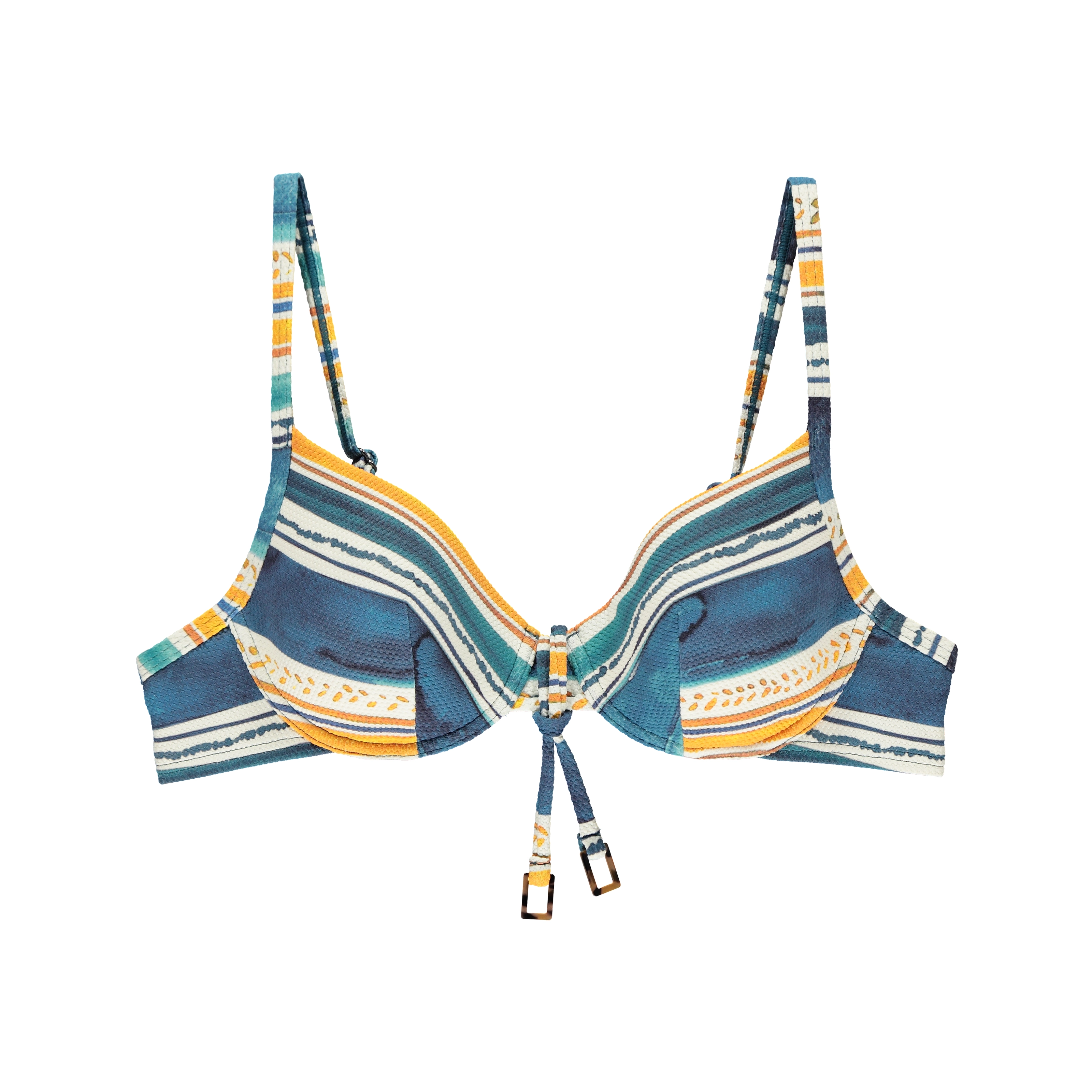 Troubada Bikini Top mit Bügel gefüttert in blau