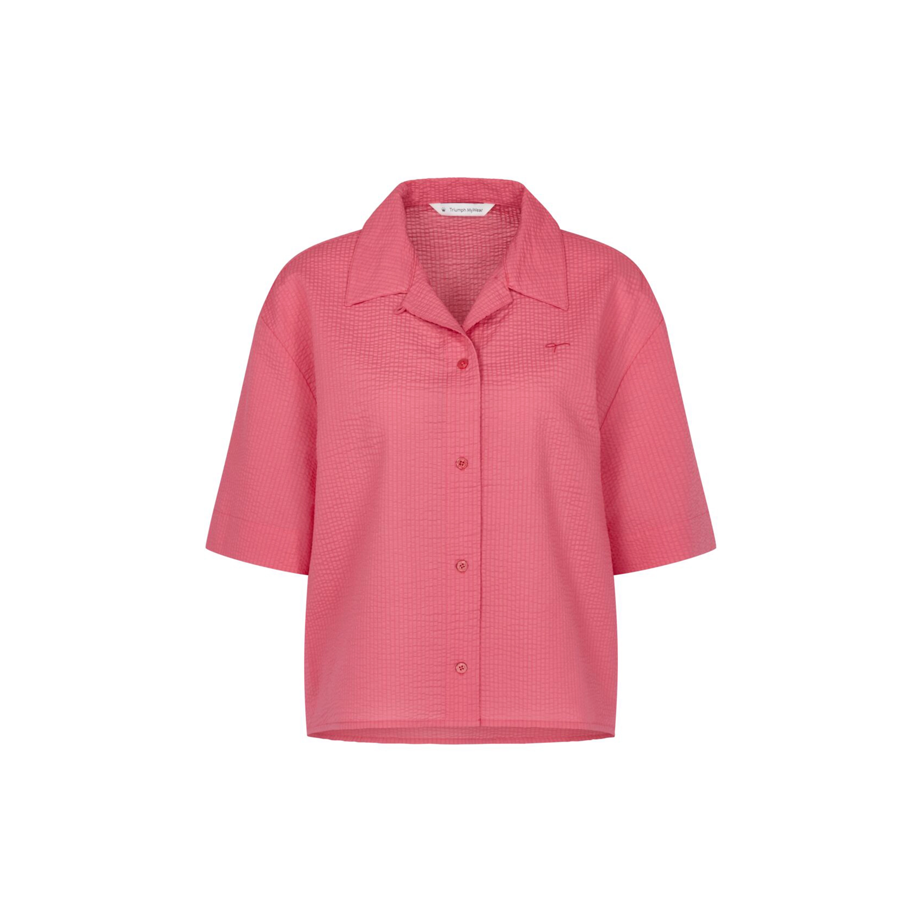 Boyfriend Mywear Pyjama Oberteil, kurz in rosa