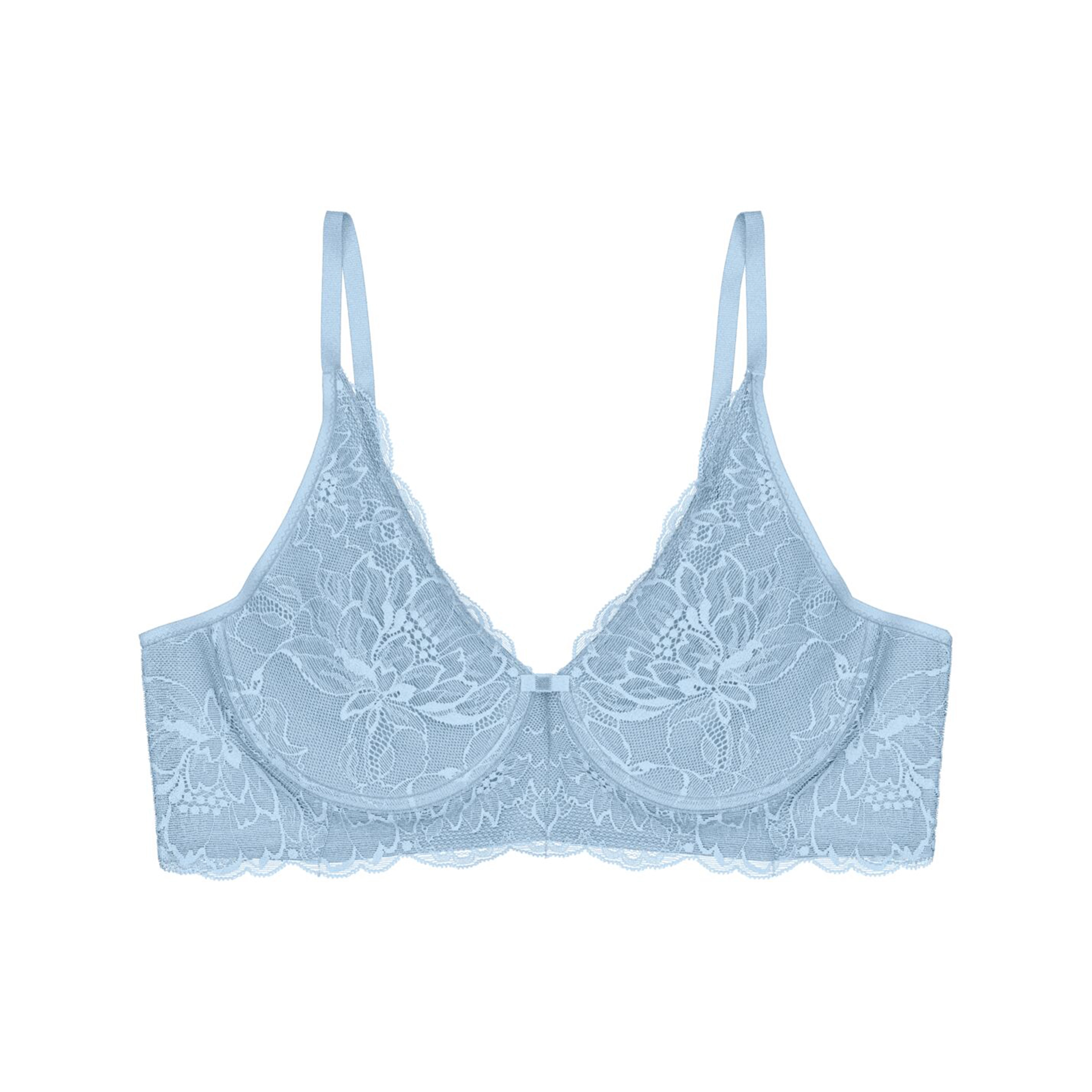Amourette Charm BH ohne Bügel, ungefüttert in blau