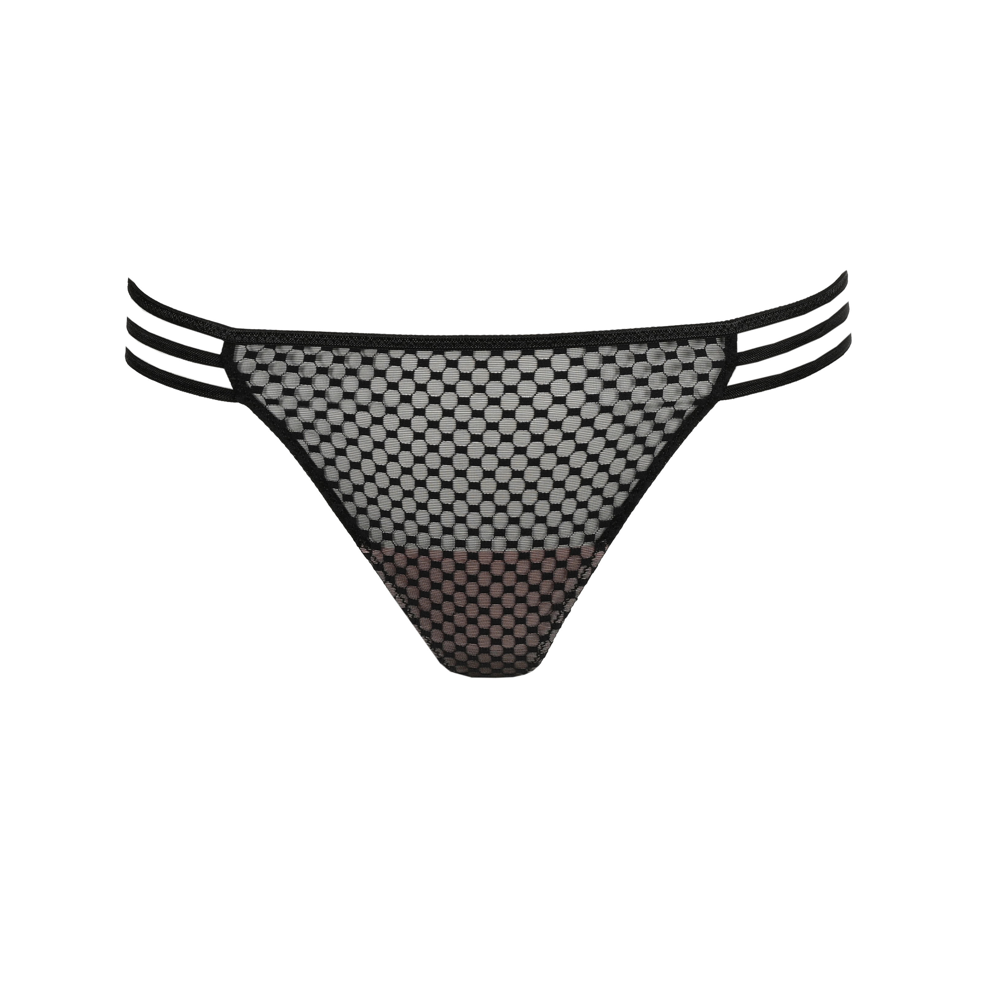 Glass Beach String in schwarz