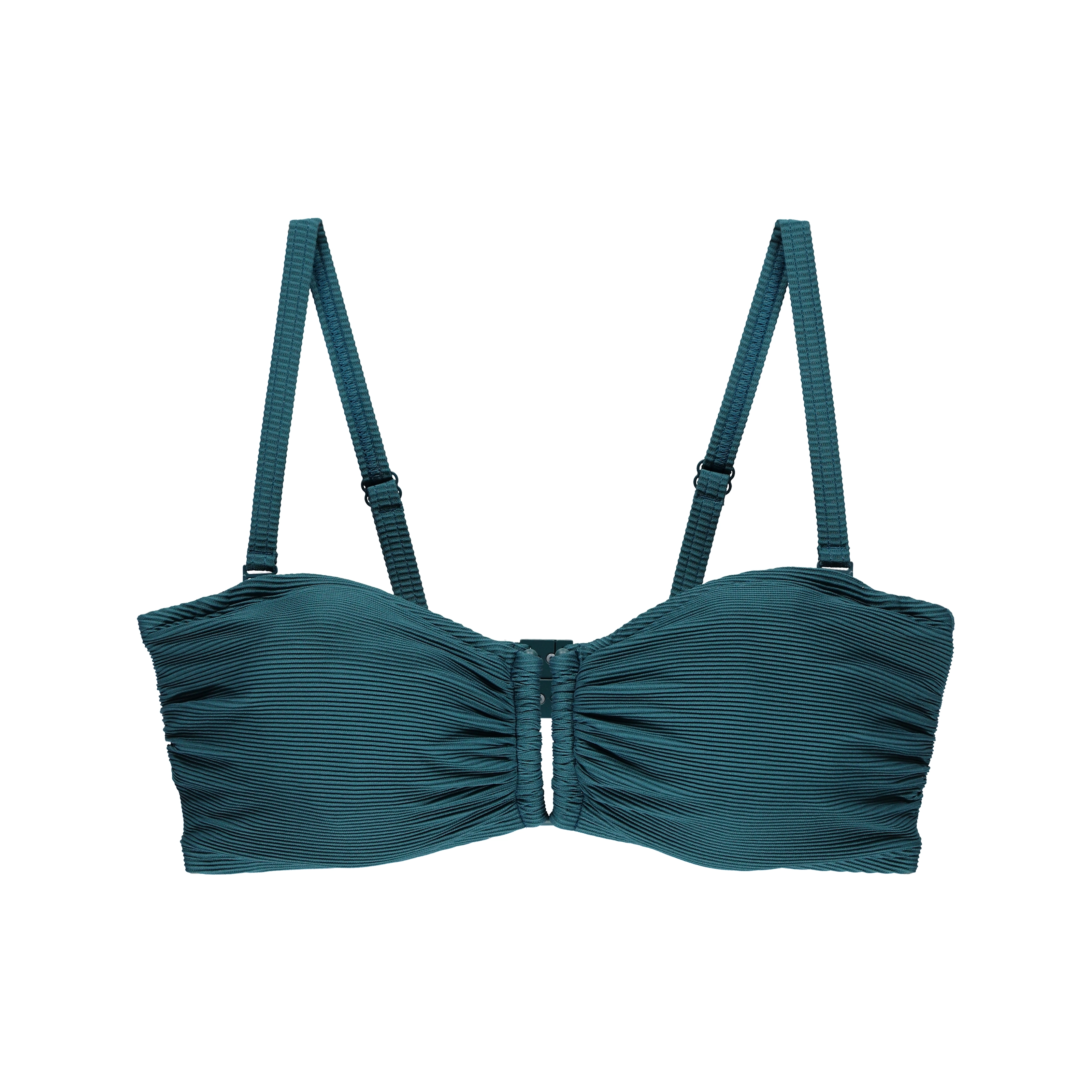 Madras Bikini Top mit Bügel ungefüttert in grün