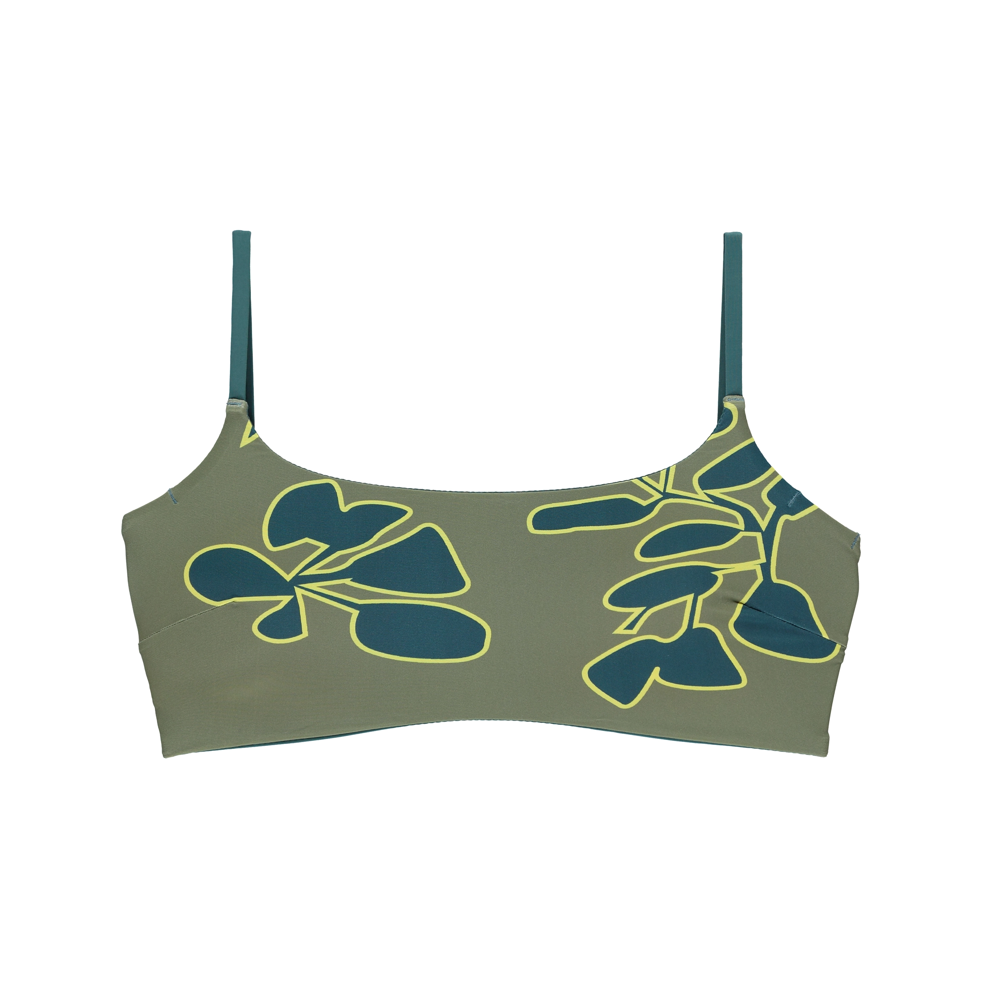 Triva Bikini Top ohne Bügel gefüttert in grün