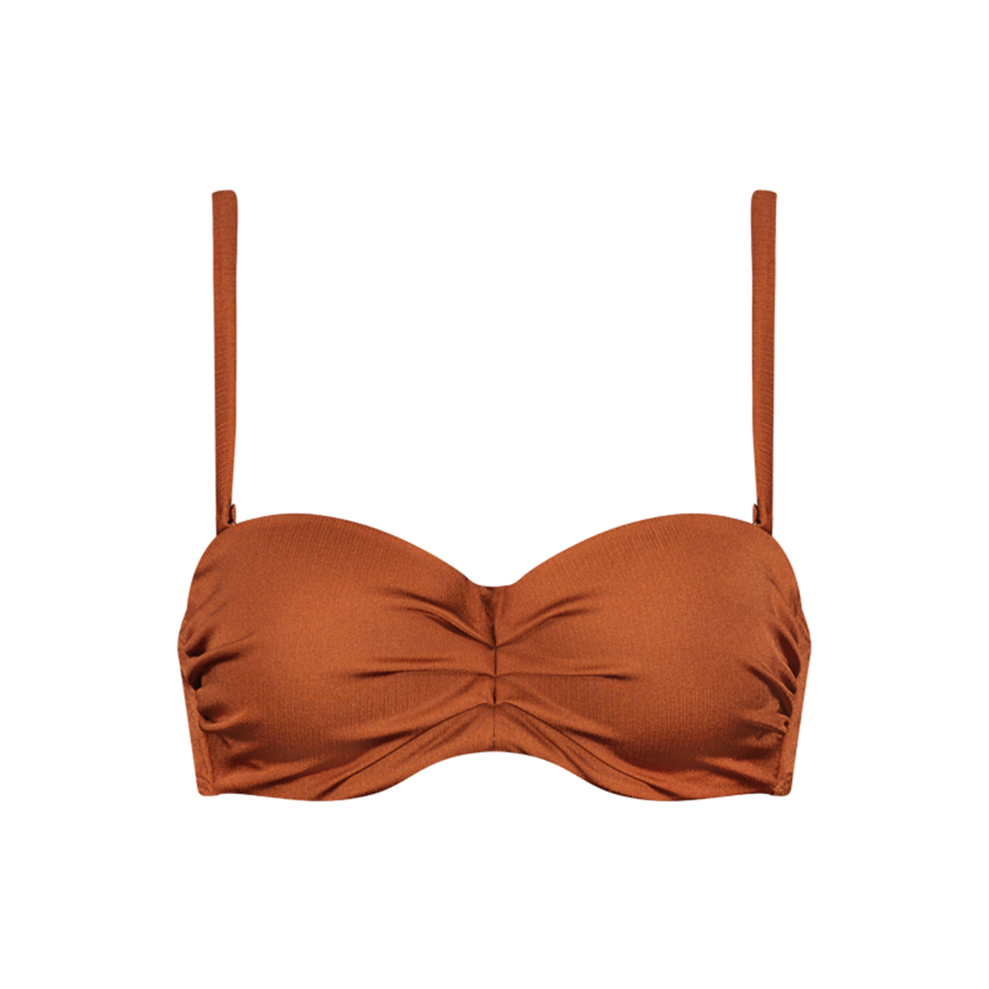 Treasure Cedar Bikini Top ohne Bügel gefüttert in braun