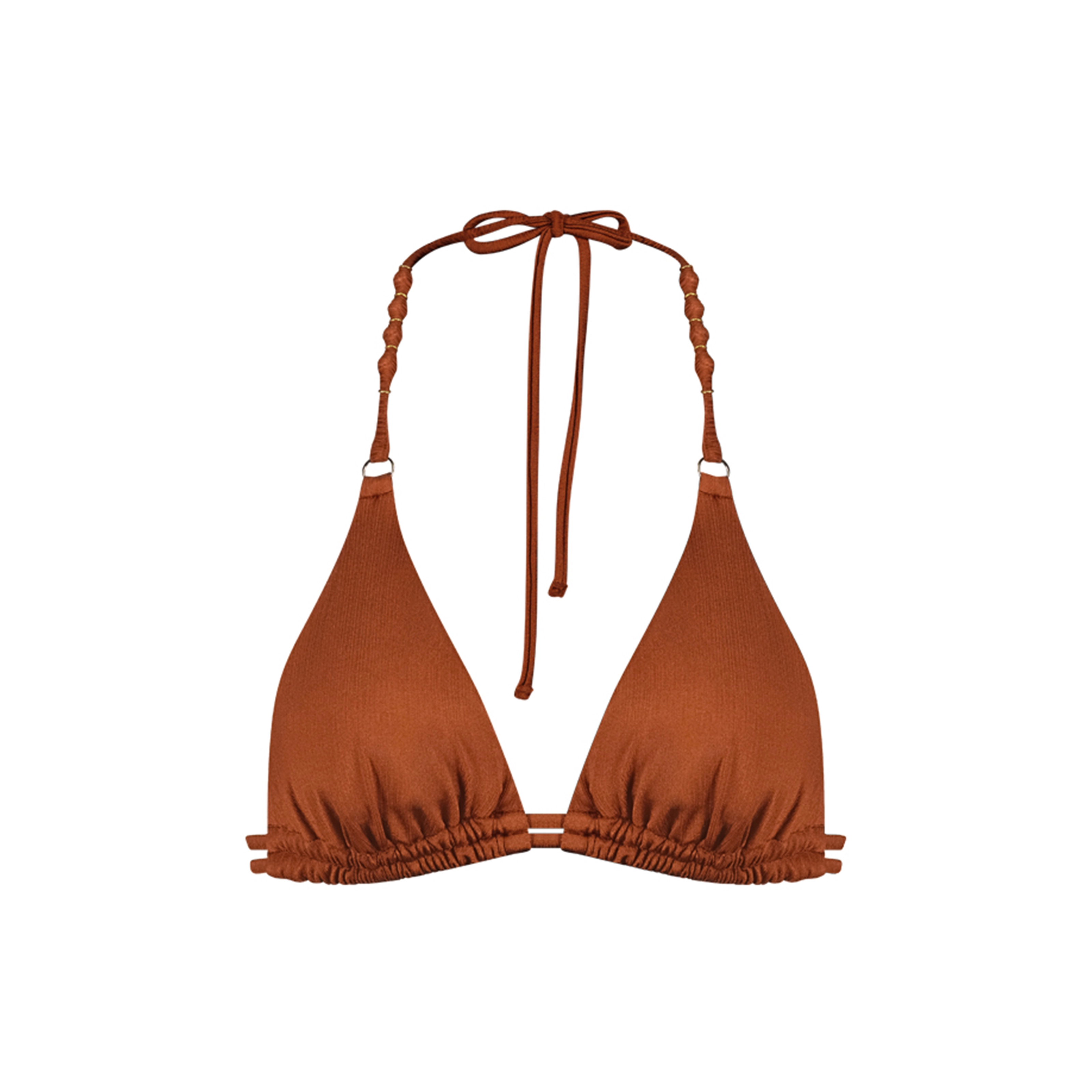 Treasure Cedar Bikini Top ohne Bügel ungefüttert in braun