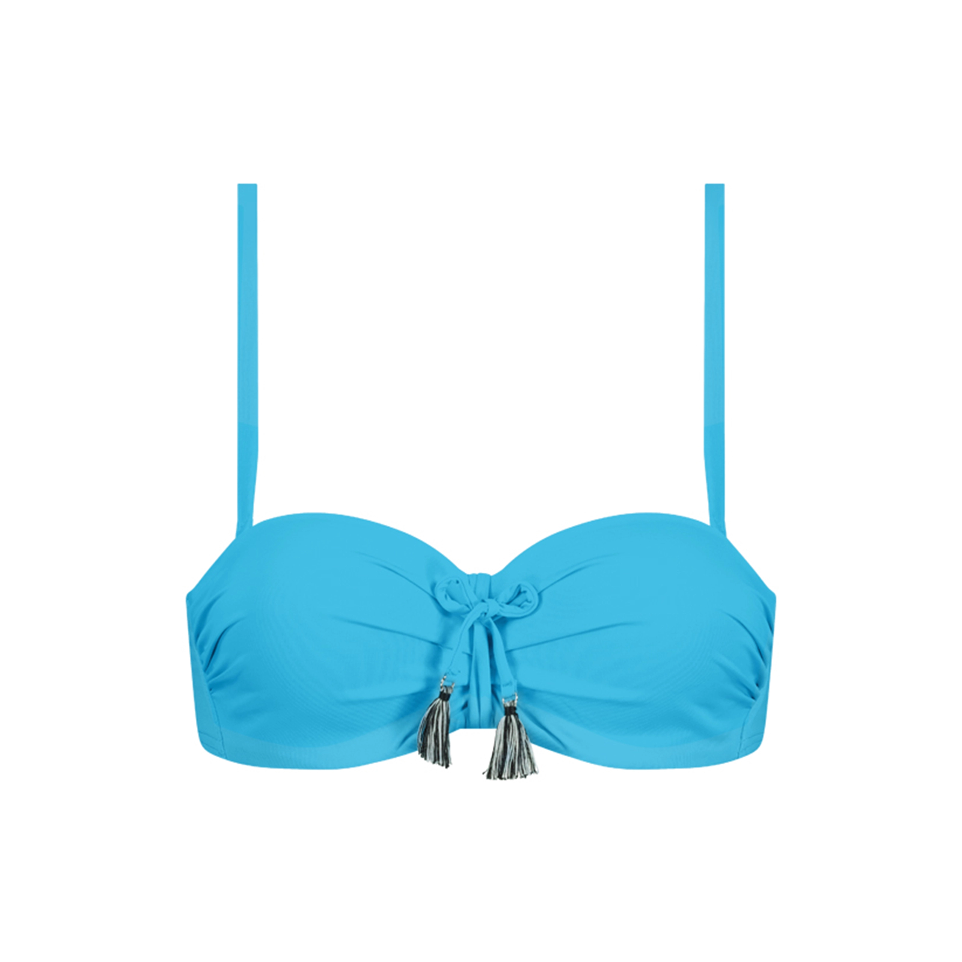 Acqua Bikini Top ohne Bügel gefüttert in blau