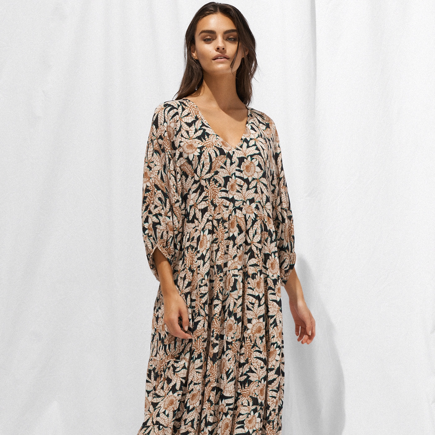 Les Côtes Kleid in schwarz