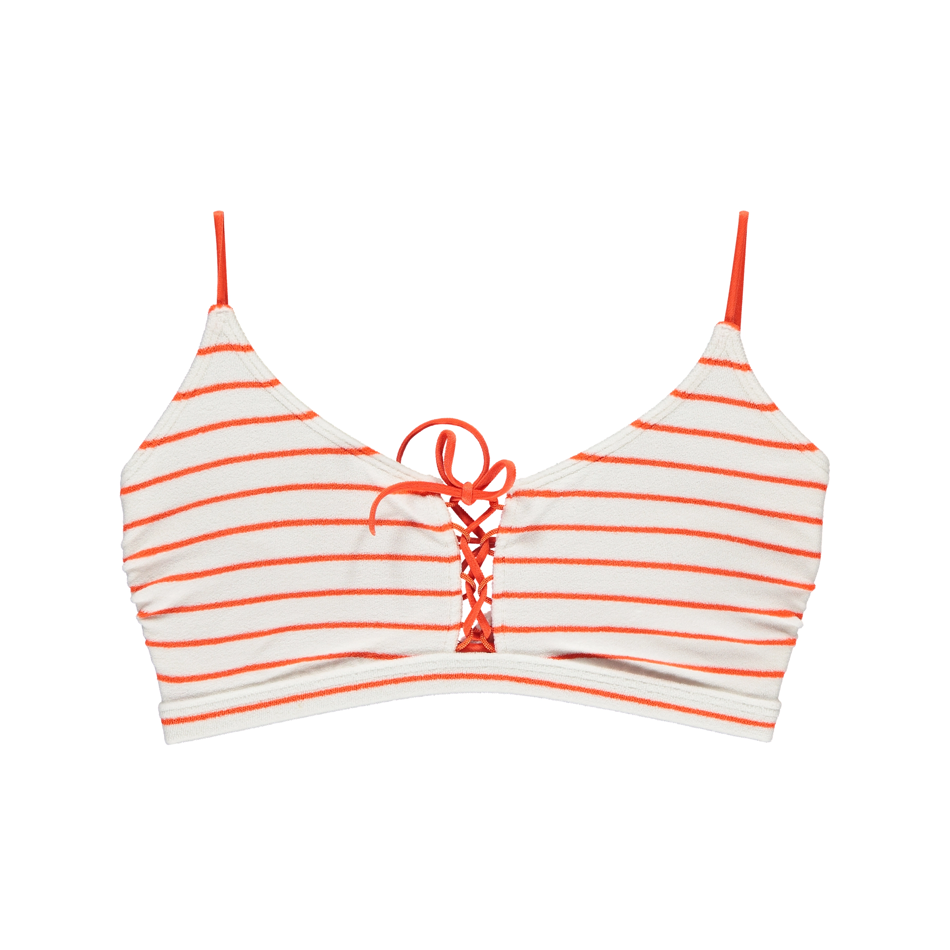 Tabby Bikini Top ohne Bügel gefüttert in weiss