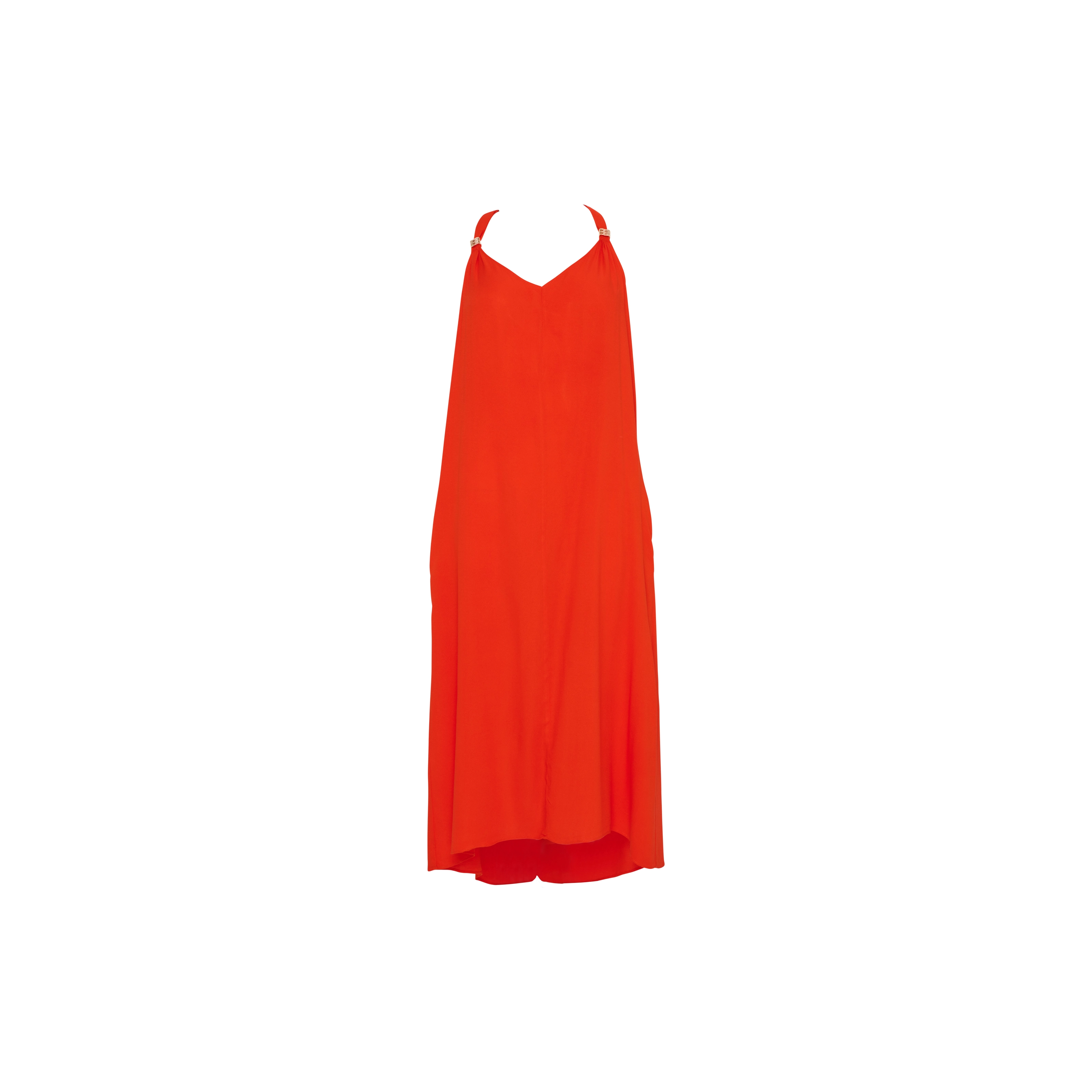Tirupati Kleid lang in orange