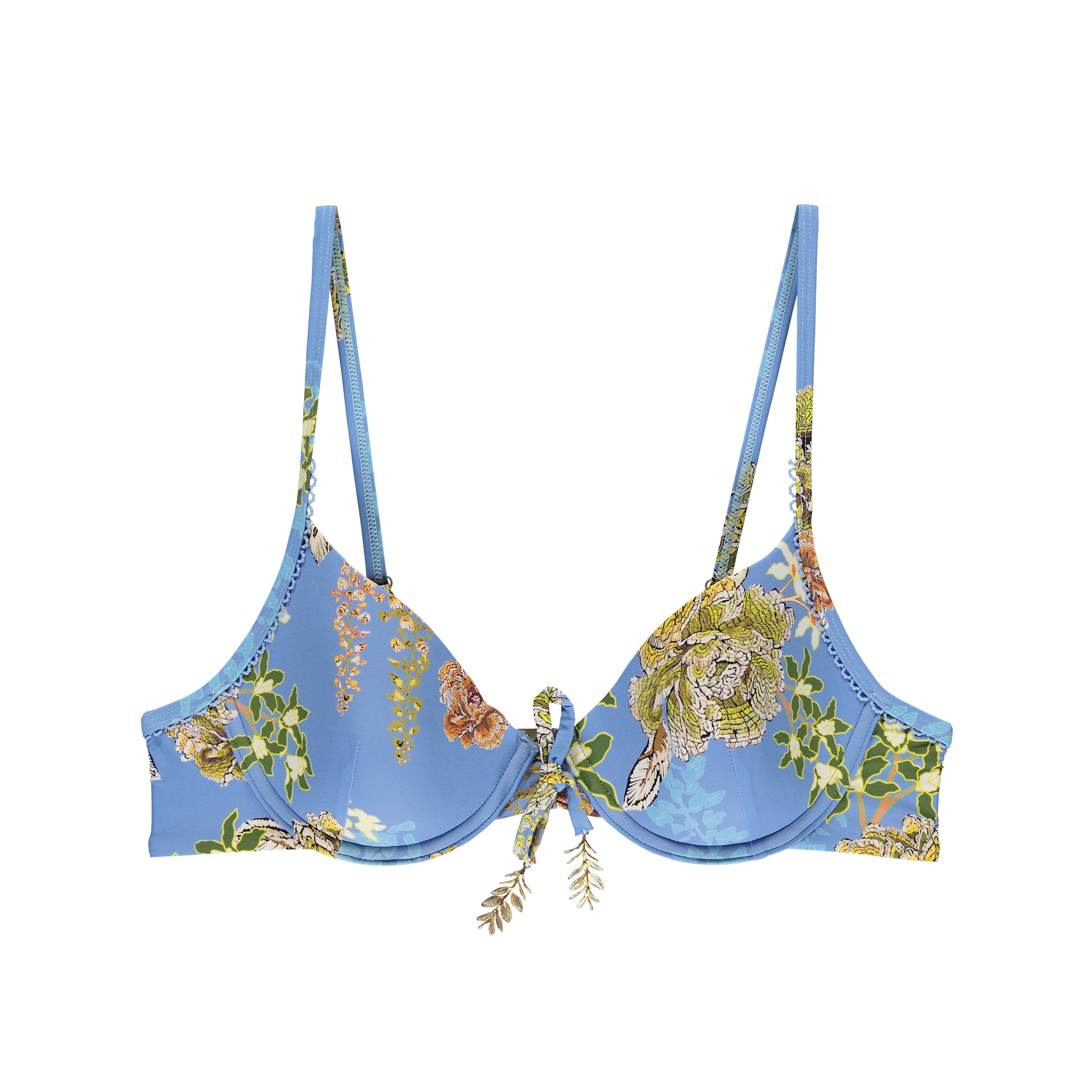 Talvi Bikini Top mit Bügel gefüttert in blau