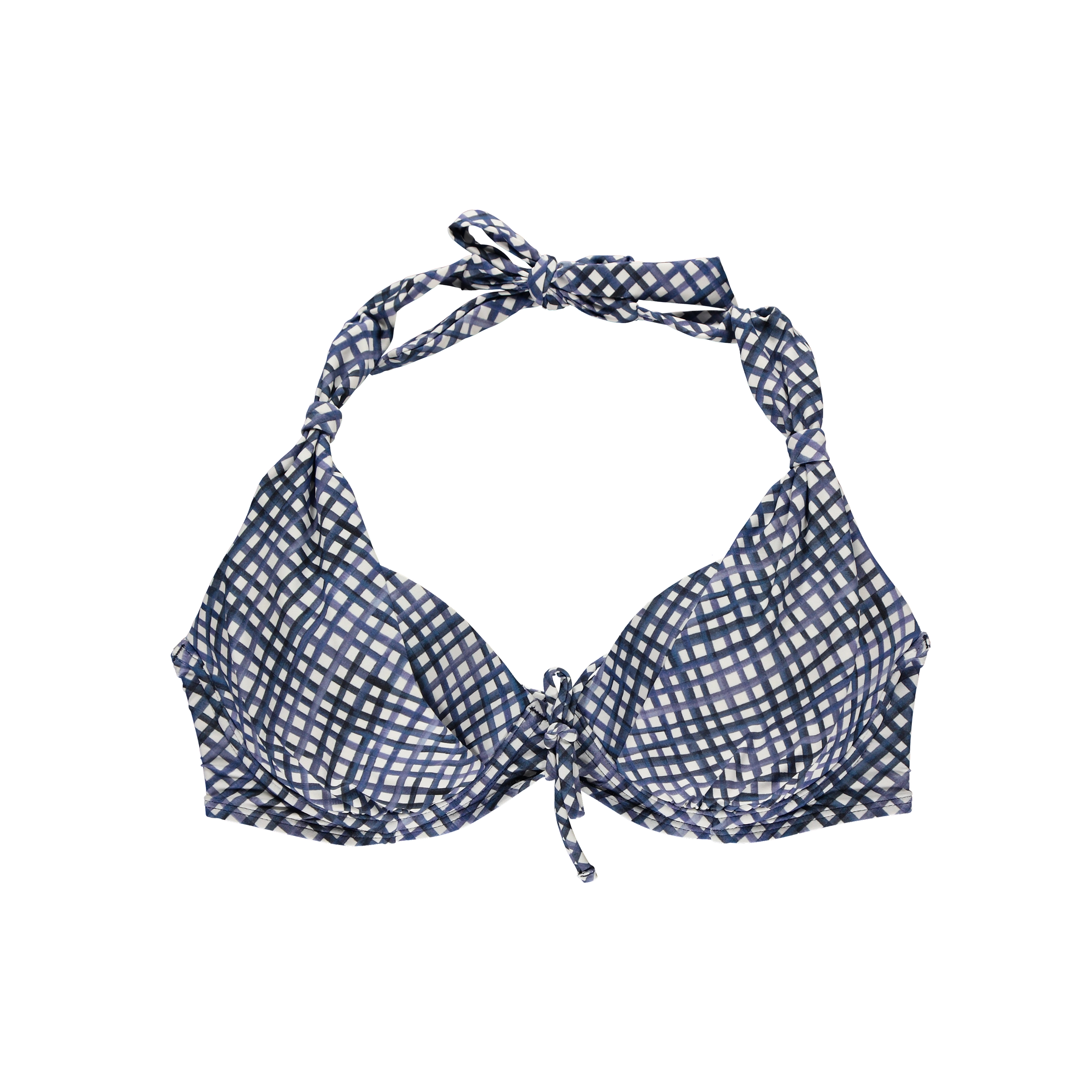 Troja Bikini Top mit Bügel gefüttert in blau