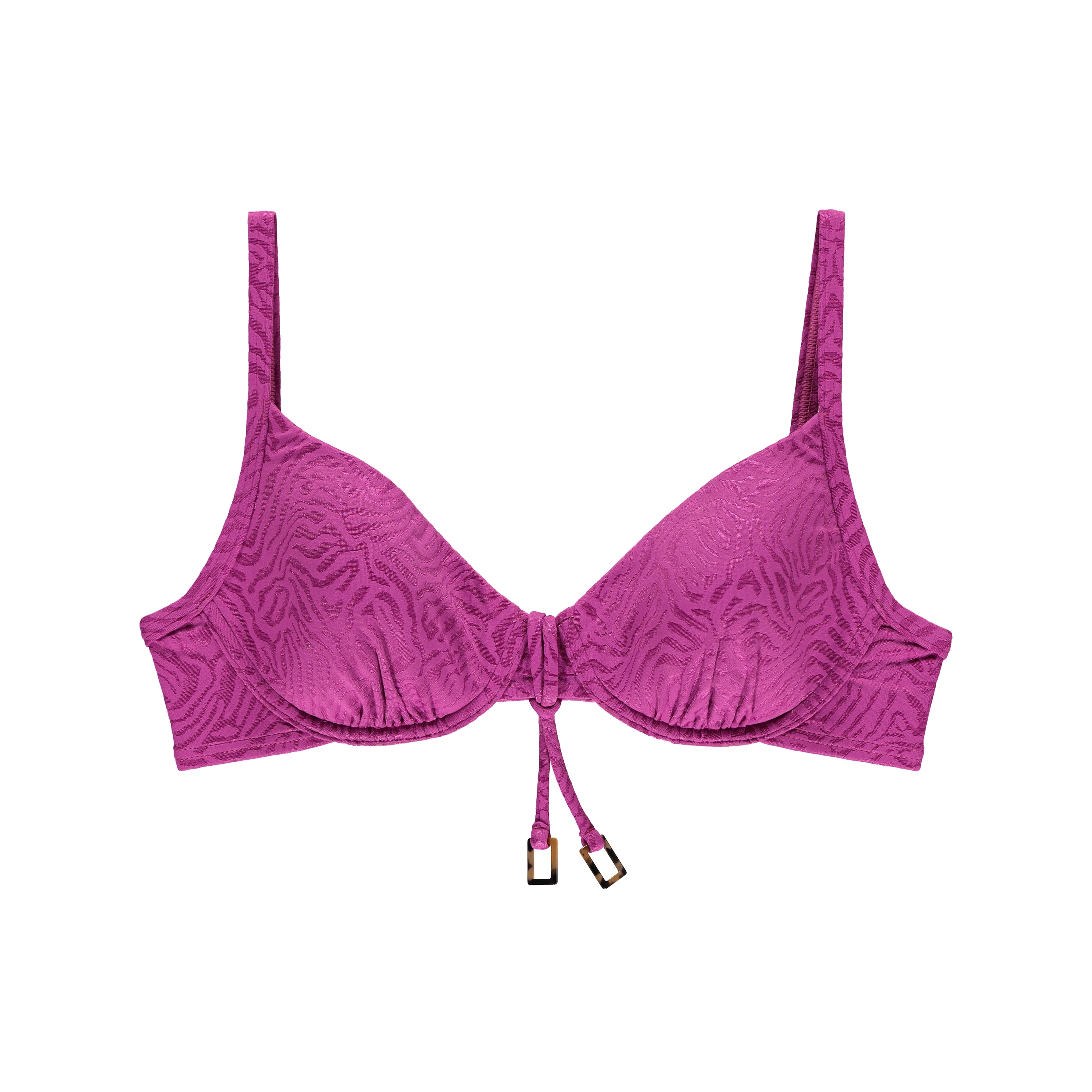 Omnia Bikini Top mit Bügel gefüttert in pink