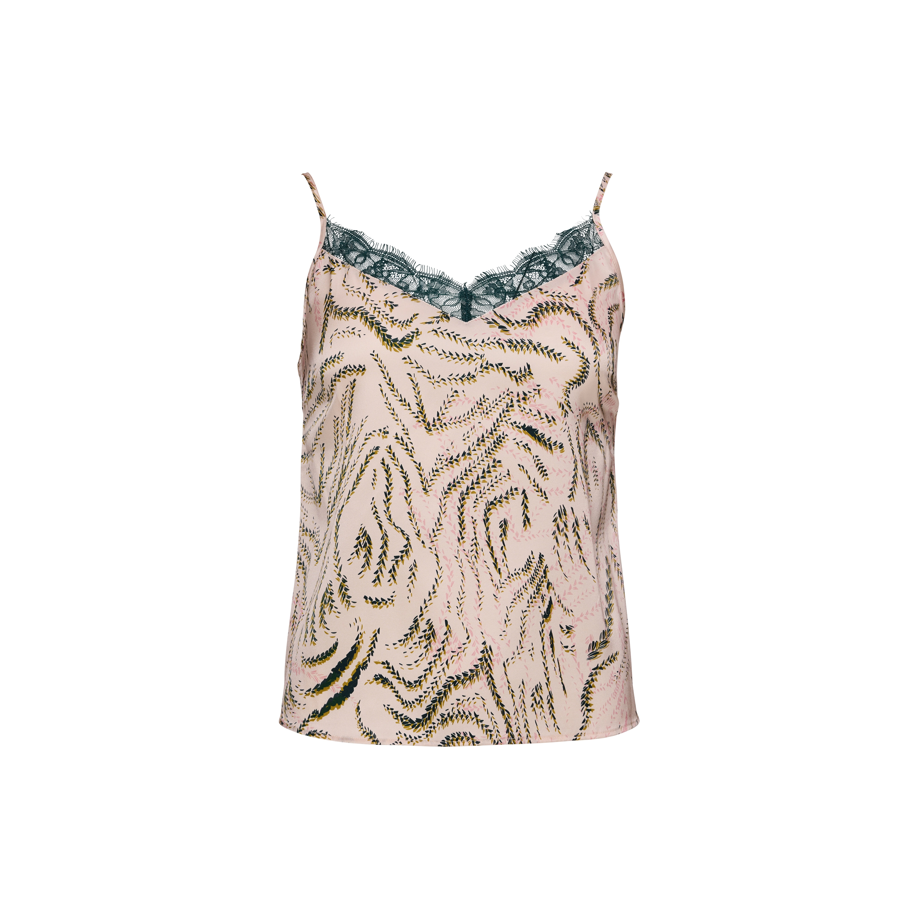 Vida Pyjama Oberteil, kurz in rosa