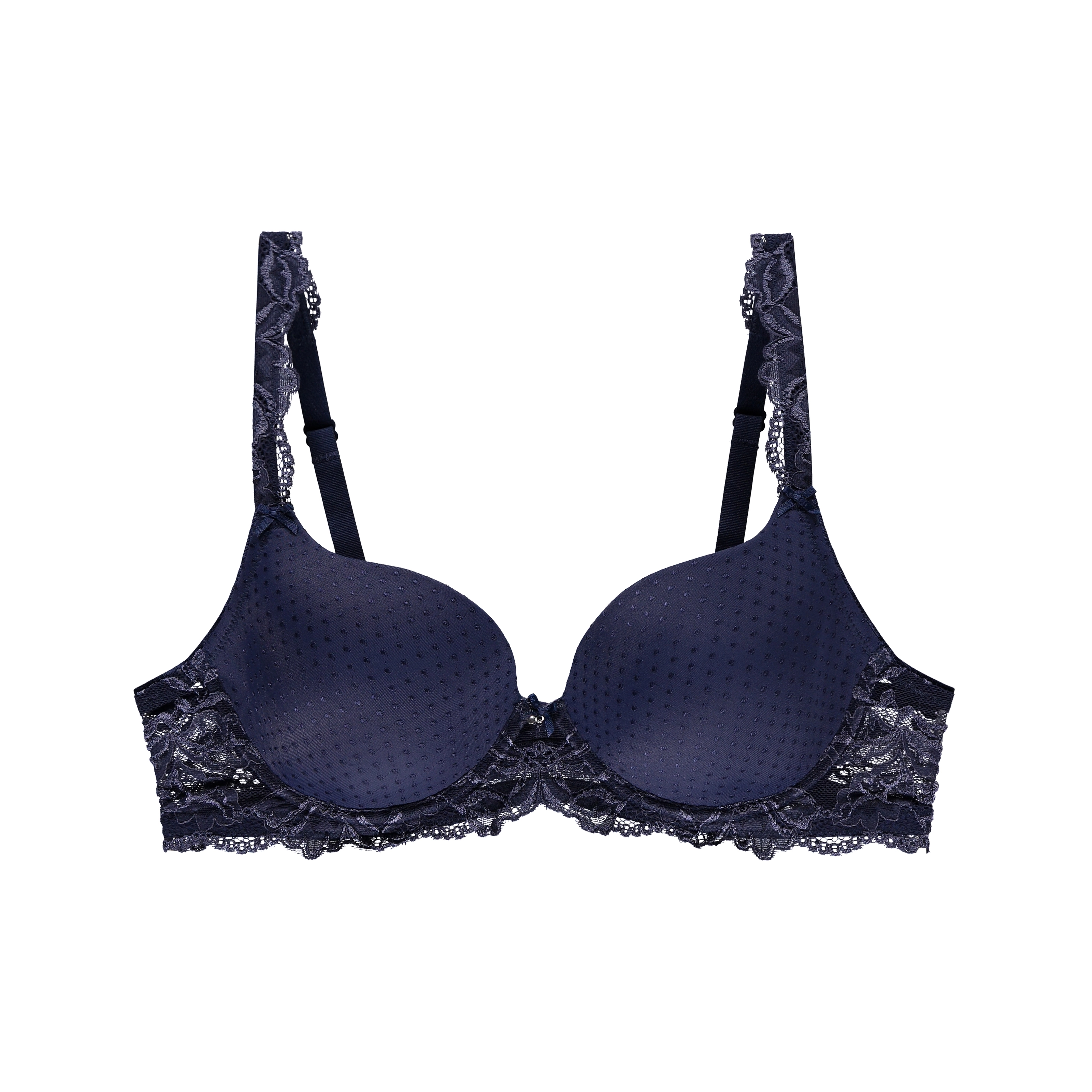 Luxury Desire BH mit Bügel, gefüttert in blau