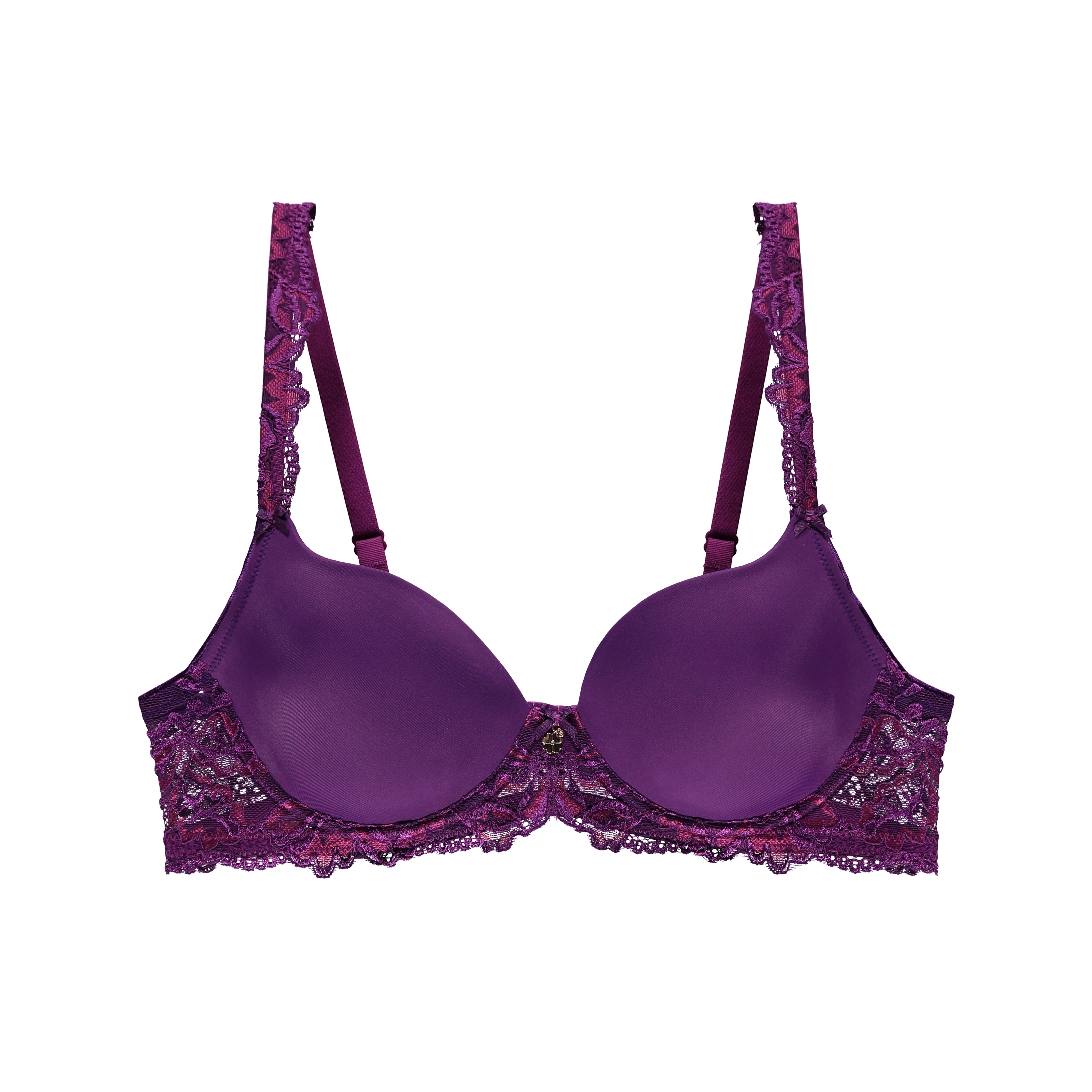 Luxury Desire BH mit Bügel, gefüttert in violett