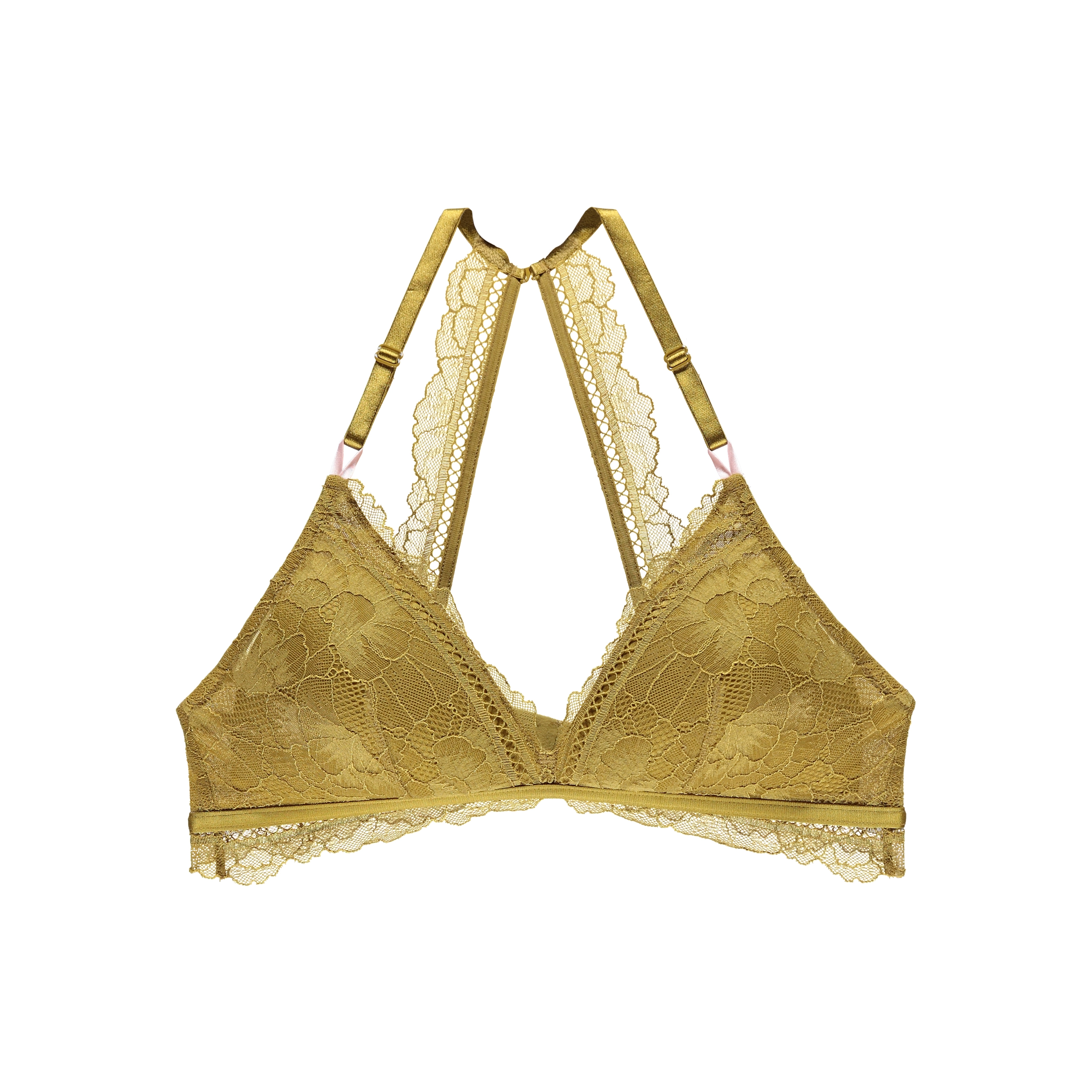 Vida BH ohne Bügel, gefüttert in grün