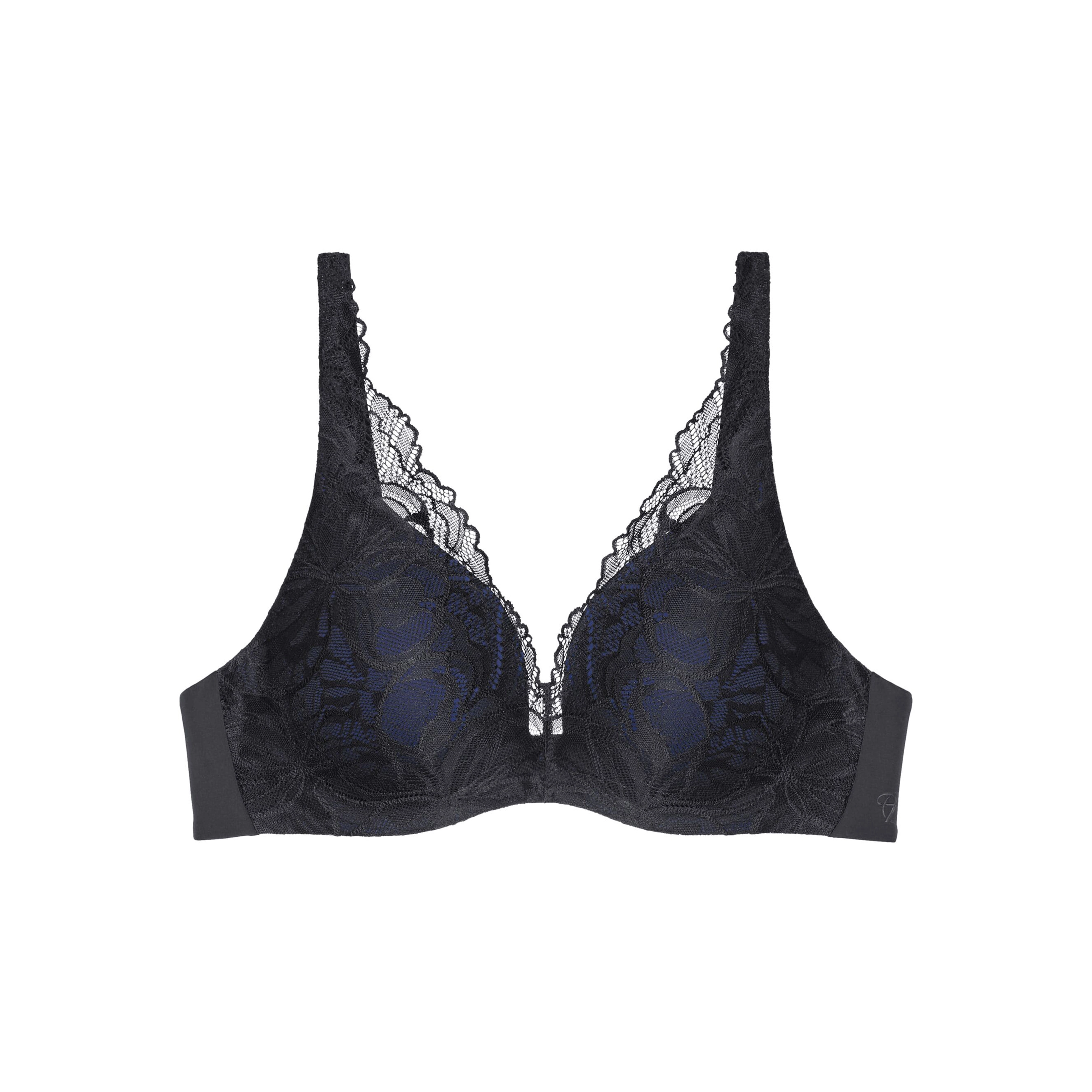 Body Make-Up Illusion Lace BH mit Bügel, gefüttert in schwarz