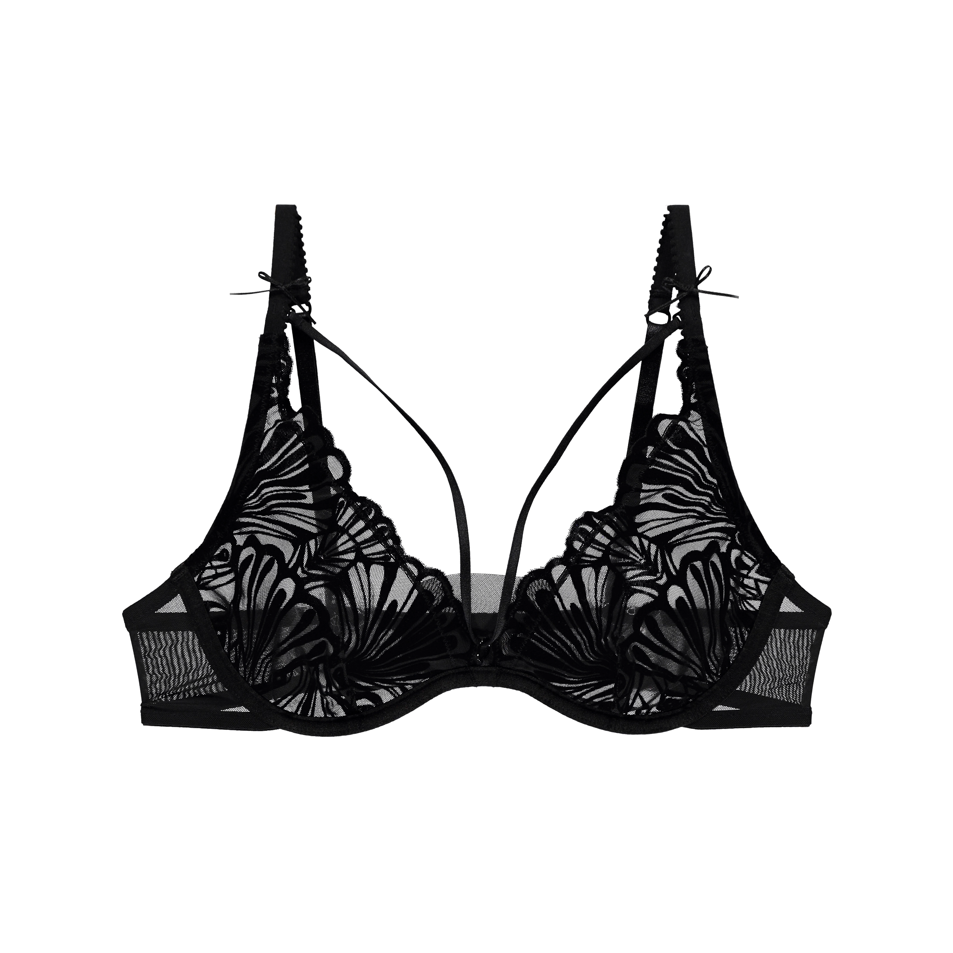 Valenzia BH mit Bügel, ungefüttert in schwarz