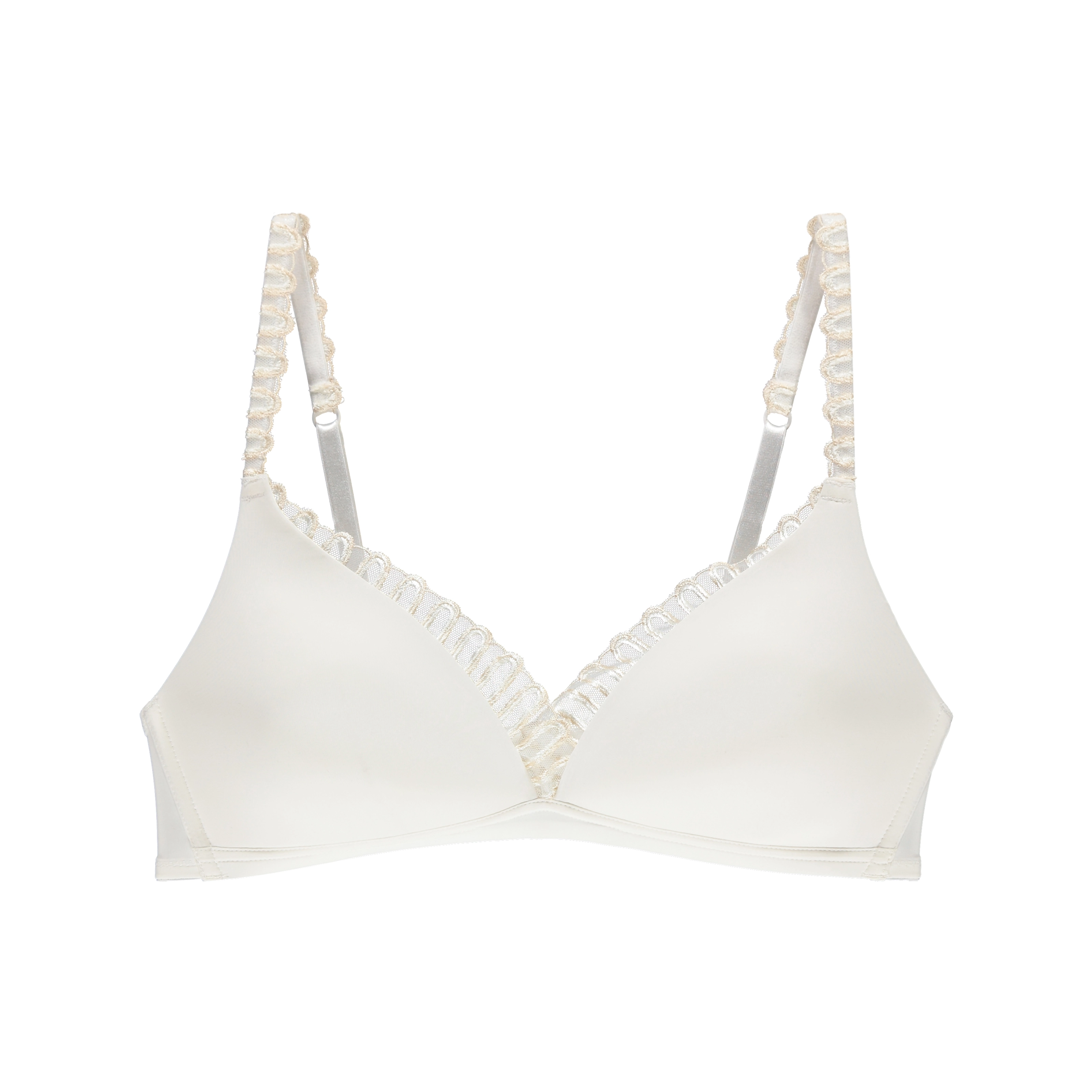 Rodina BH ohne Bügel, gefüttert in weiss